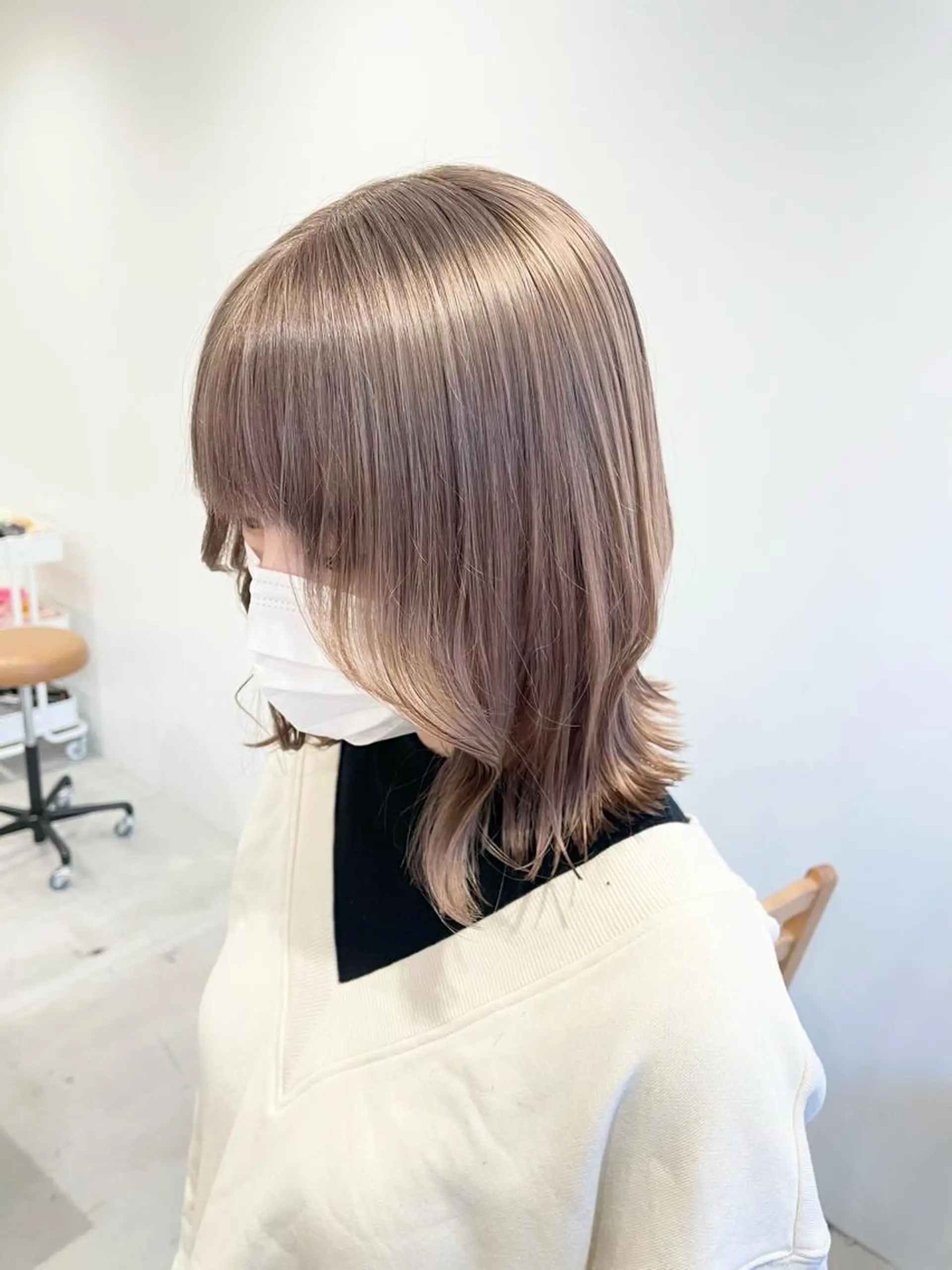 ミディアム カラー カット ヘアカラー トリートメント 🎀透明感カラー🎀 mikaのヘアスタイル