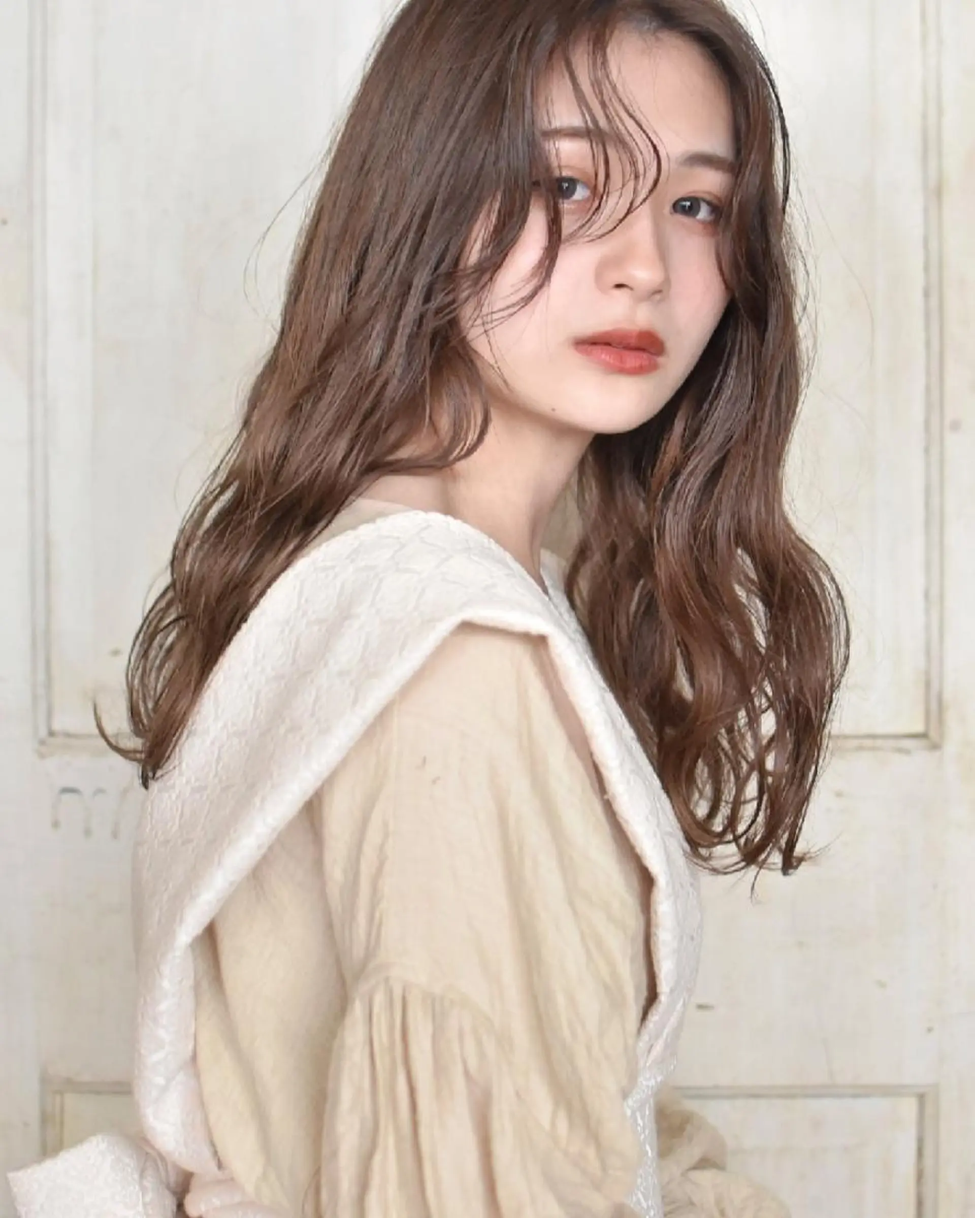 セミロング カラー ヘアアレンジ mowen RUIのヘアスタイル