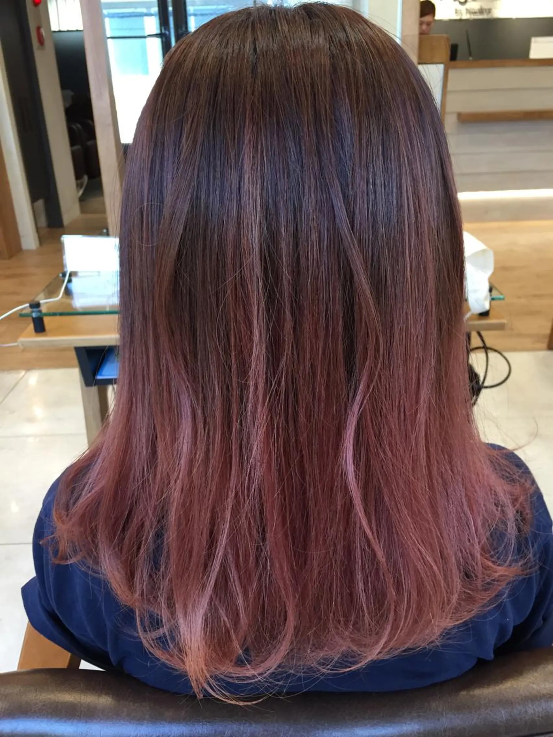 ミディアム セミロング ロング カラー グラデーションカラー ピンクカラー バイオレットカラー TOPstylist ✂️フセケイタ✂️のヘアスタイル
