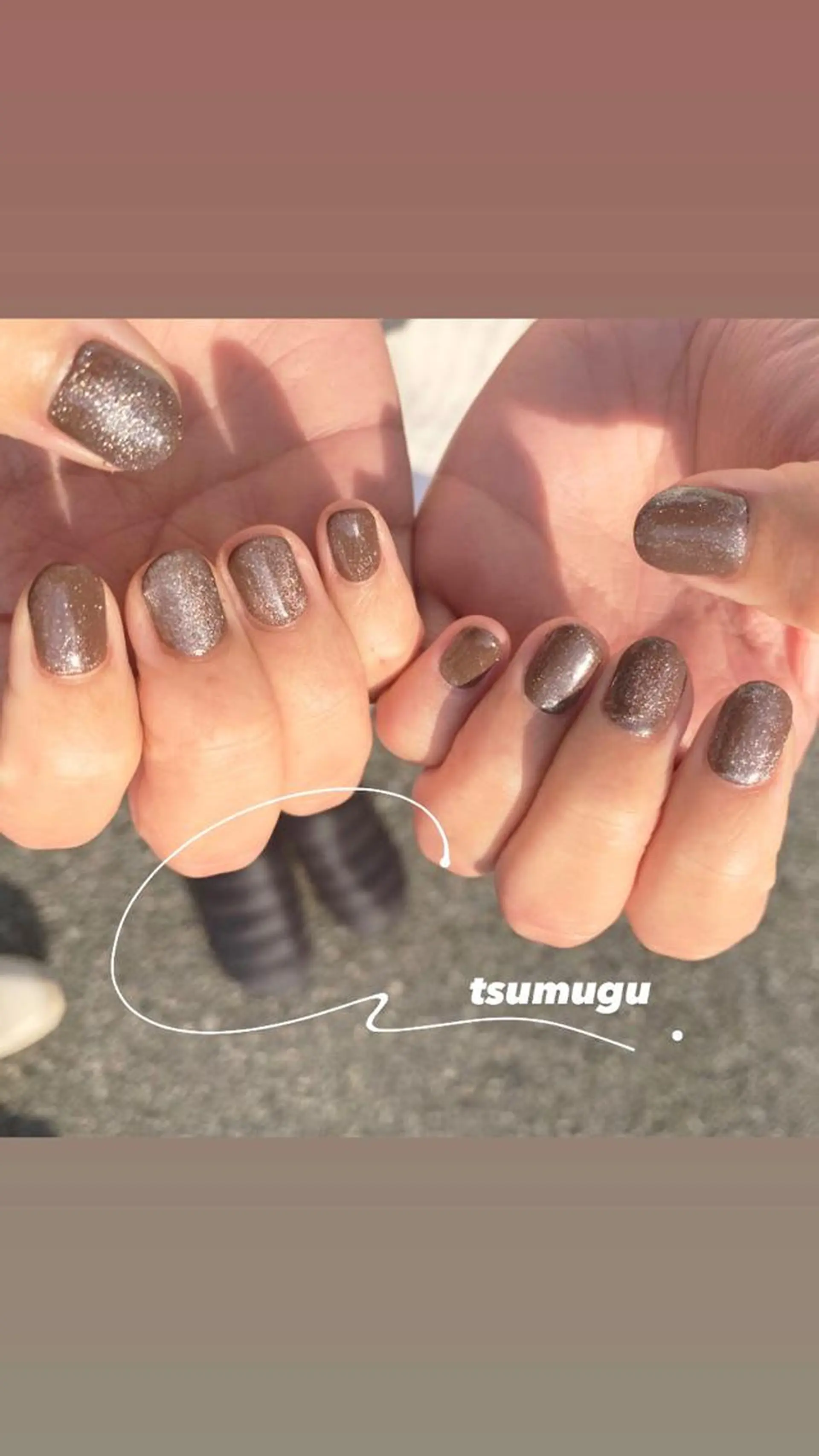 ネイル シンプルネイル ハンドネイル つむぐ サロンのネイルデザイン