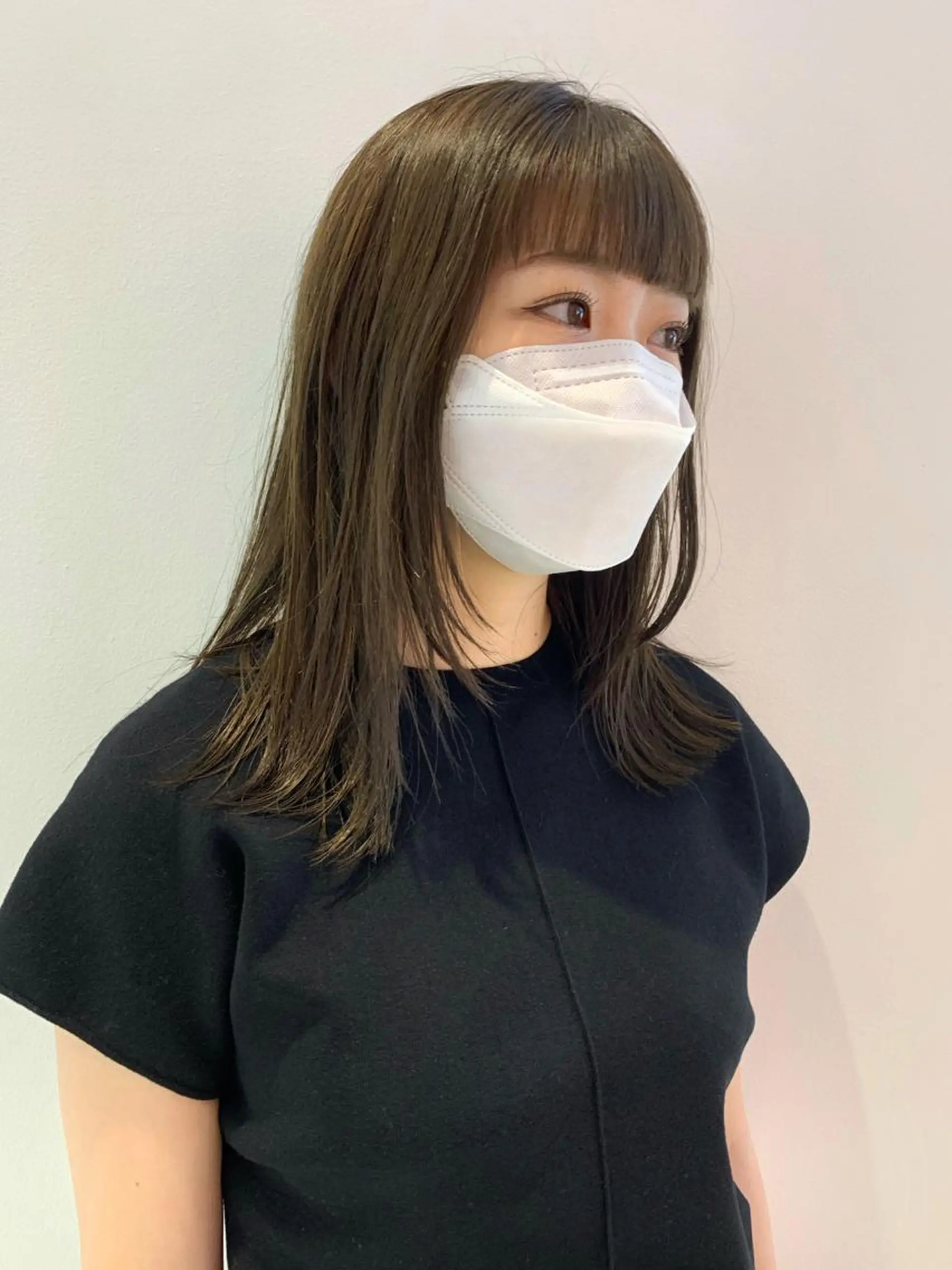 ミディアム カラー 顔周りカット レイヤーカット カット パーマ sakoda shunkiのヘアスタイル