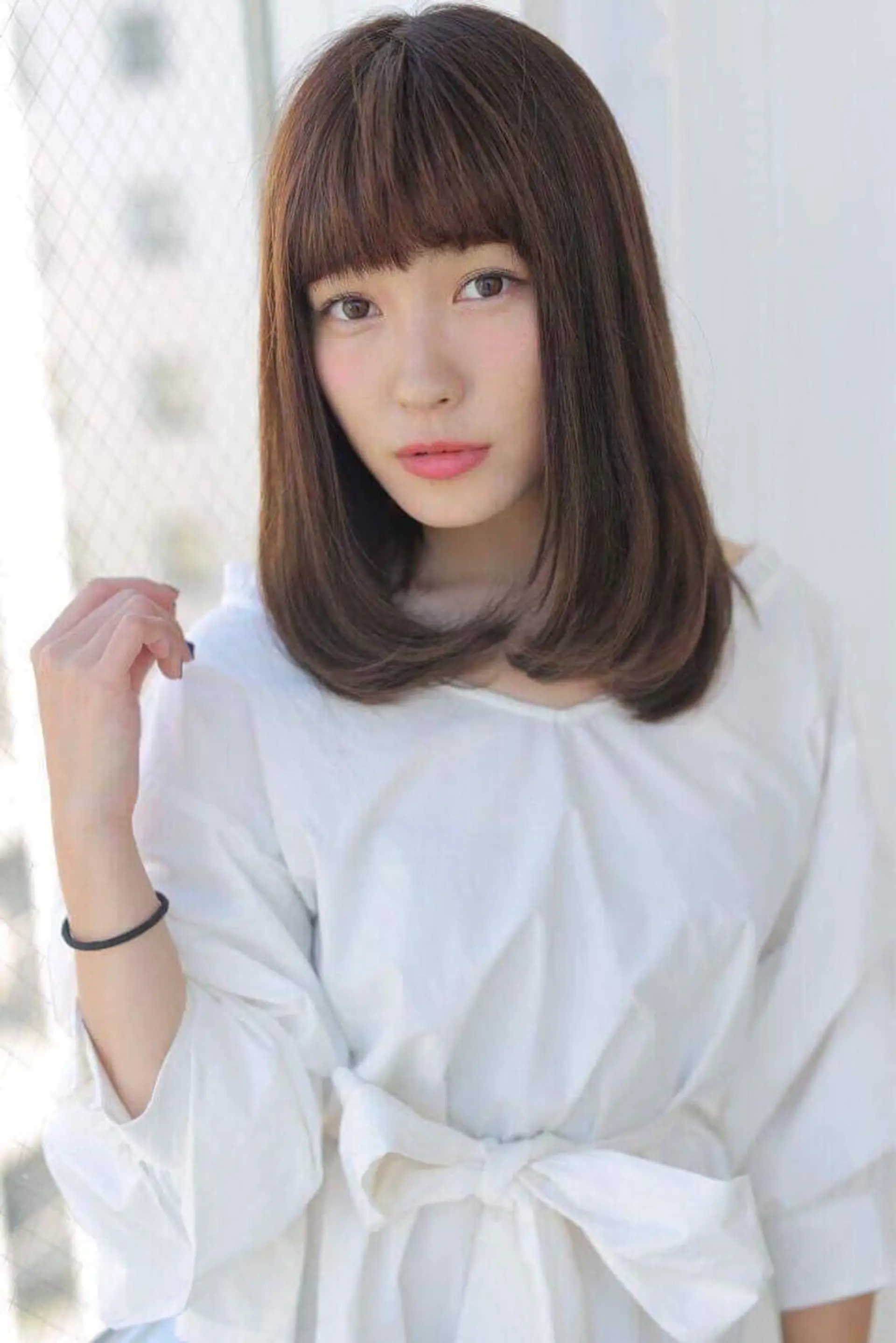 セミロング 土屋 ゆうこのヘアスタイル