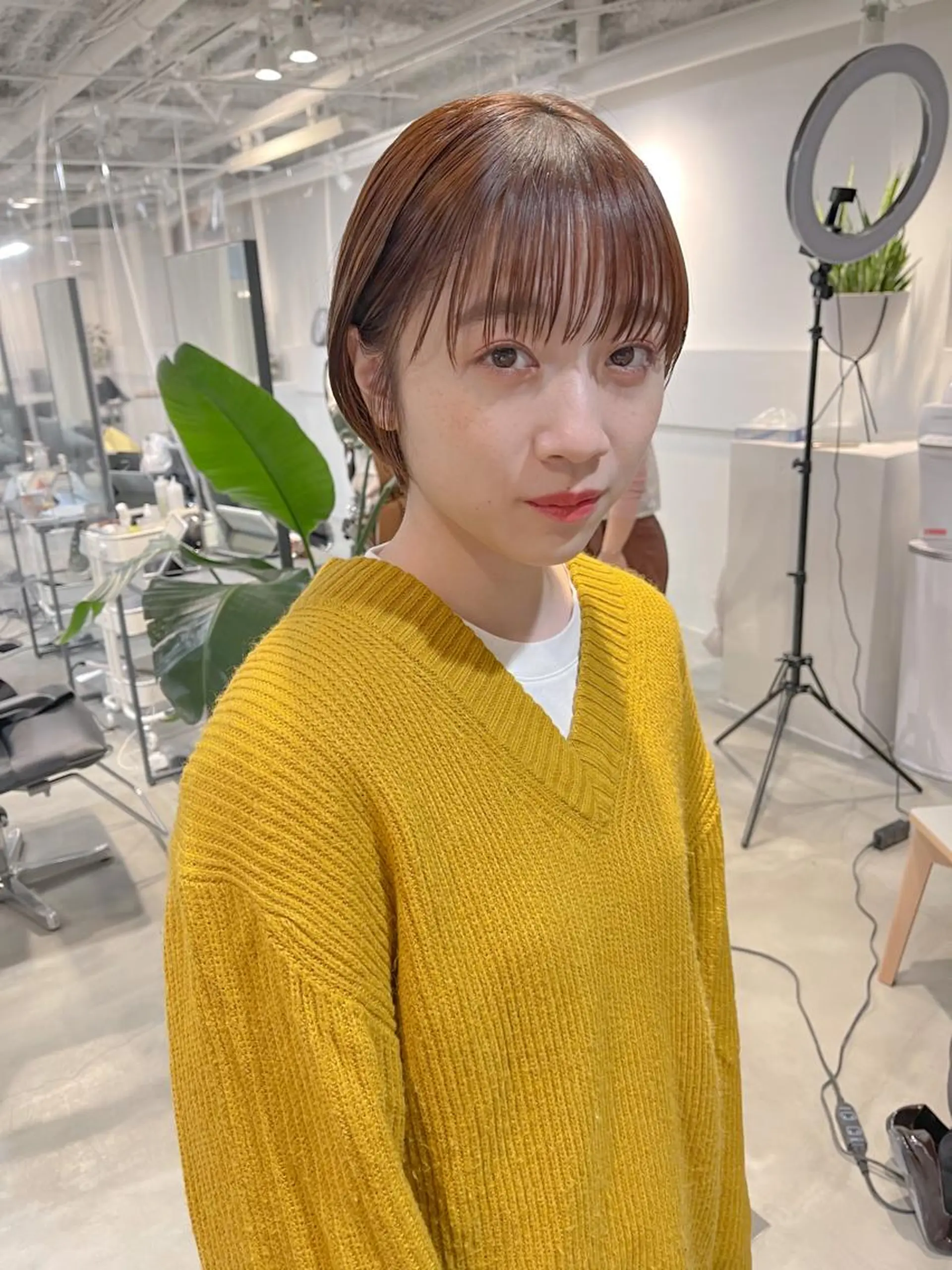 ショート カラー ショートボブ ボブ シースルーバング ショートヘア カット ヘアカラー トリートメント 川本 裕🌿のヘアスタイル