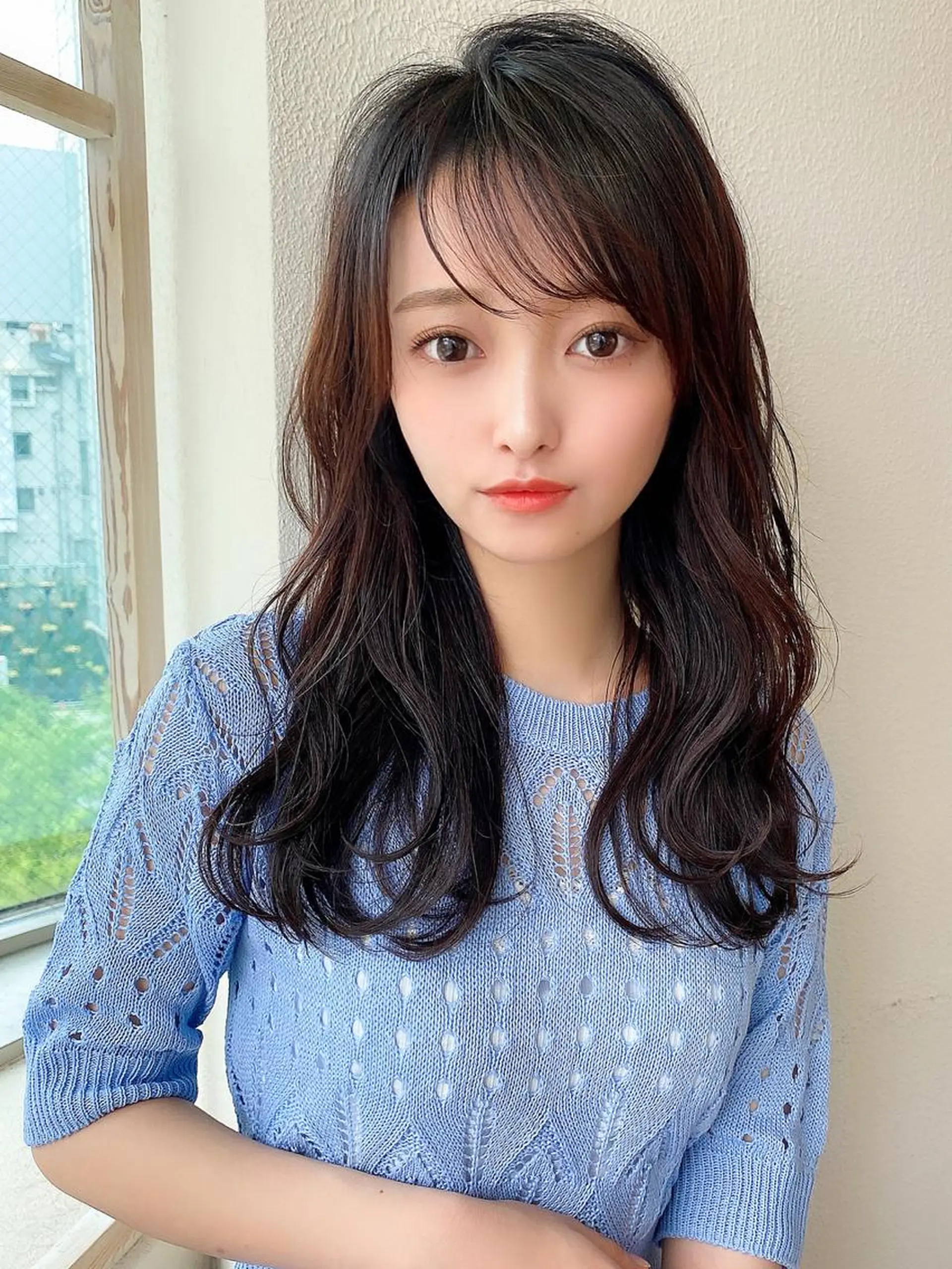 セミロング 艶感透明感カラー 🫧たけ🫧のヘアスタイル