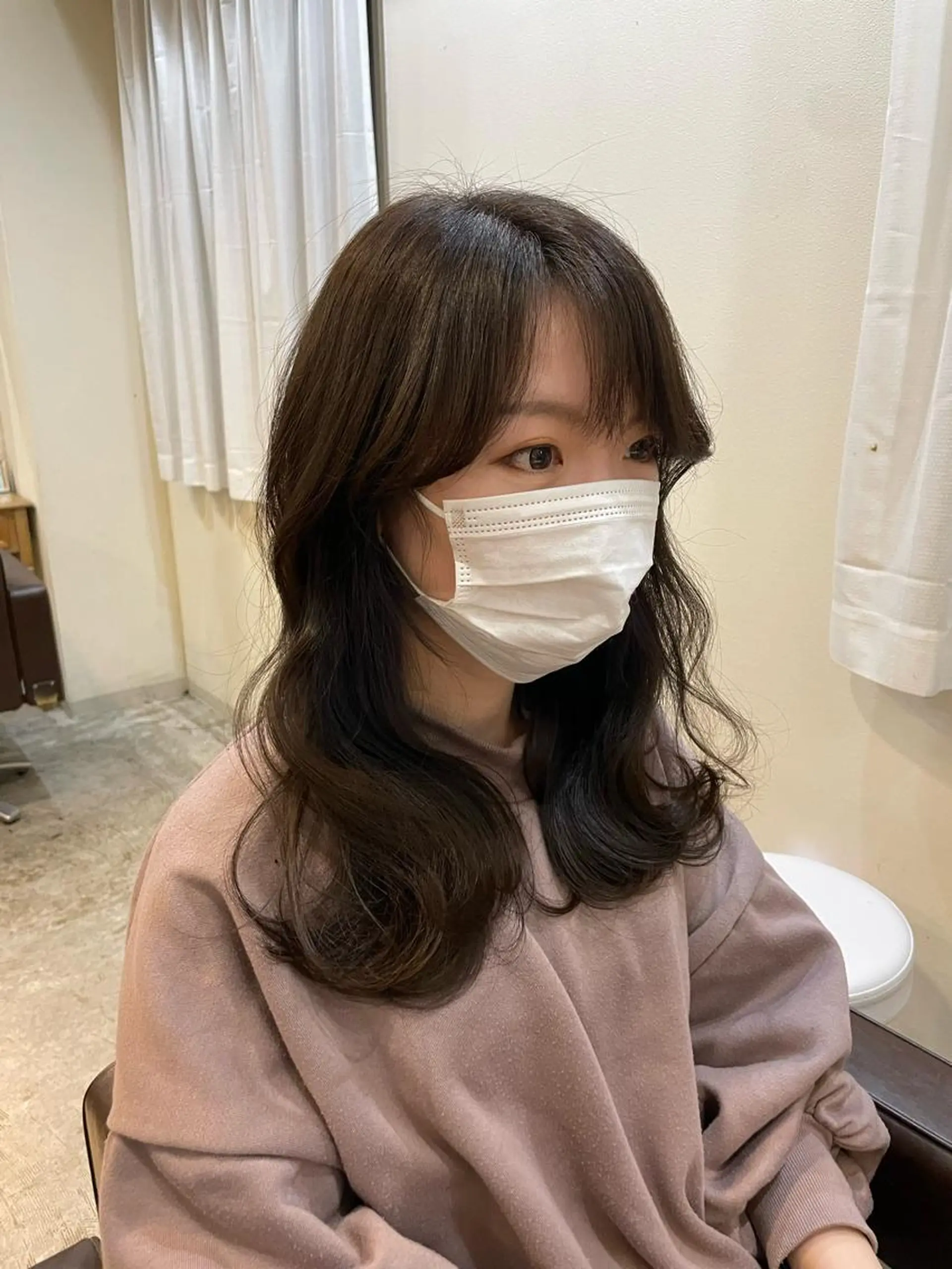 セミロング カラー 韓国風ヘア 髪質改善特化 🫧松野力也のヘアスタイル