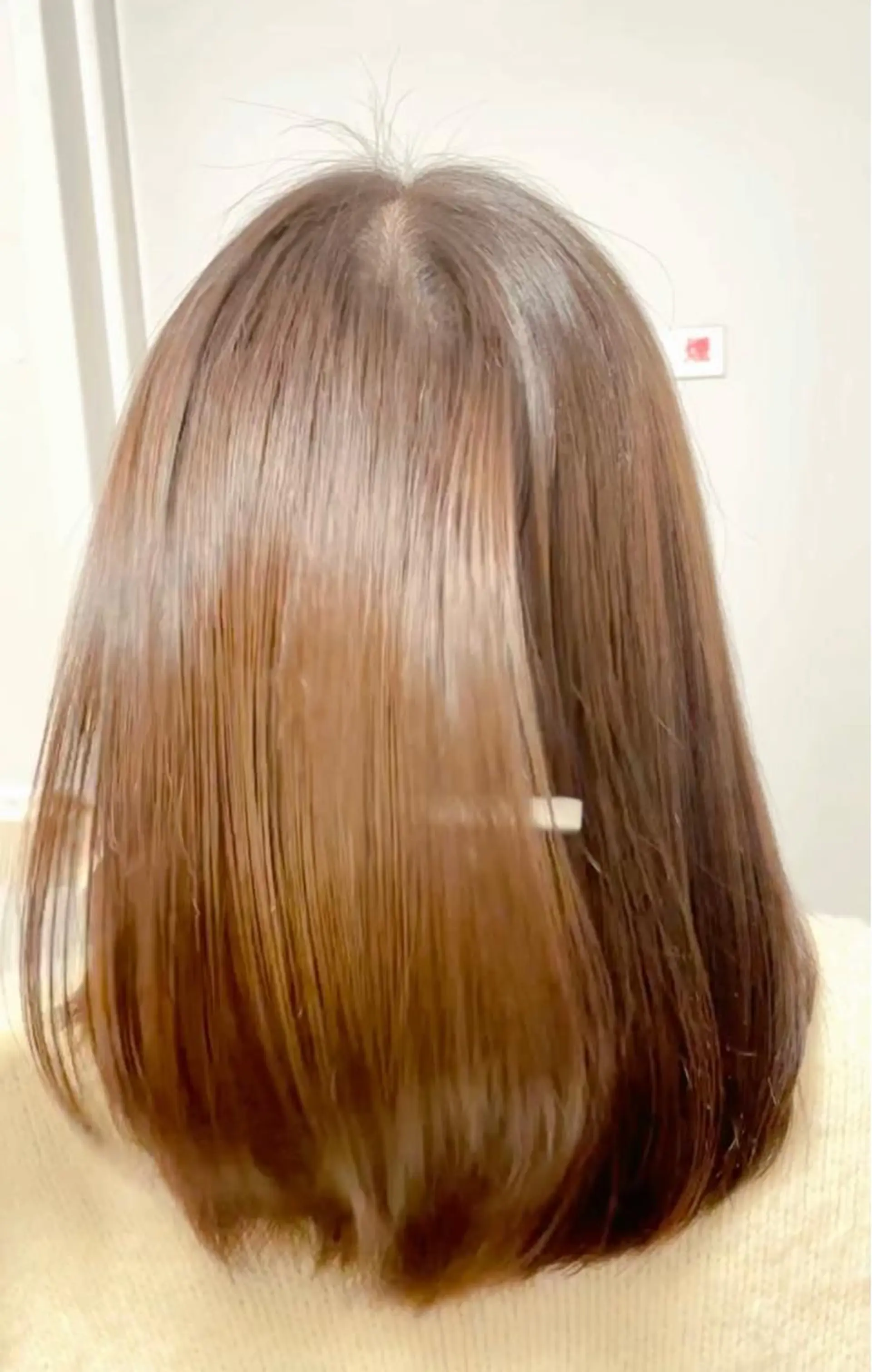 ミディアム カラー ベージュカラー ブリーチ 縮毛矯正 縮毛•酸性矯正特化/ 美髪•髪質改善/KJのヘアスタイル