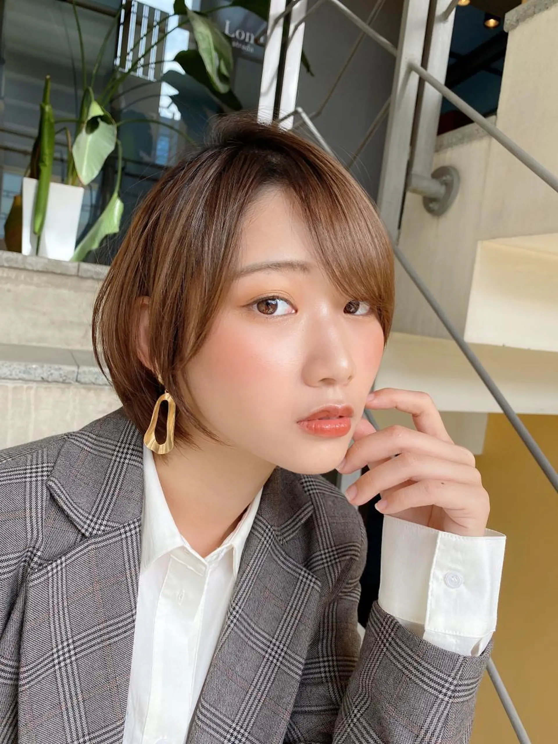 ショート カット ヘアカラー トリートメント 🌟モテ髪ショート 🌟店長 津賀涼のヘアスタイル
