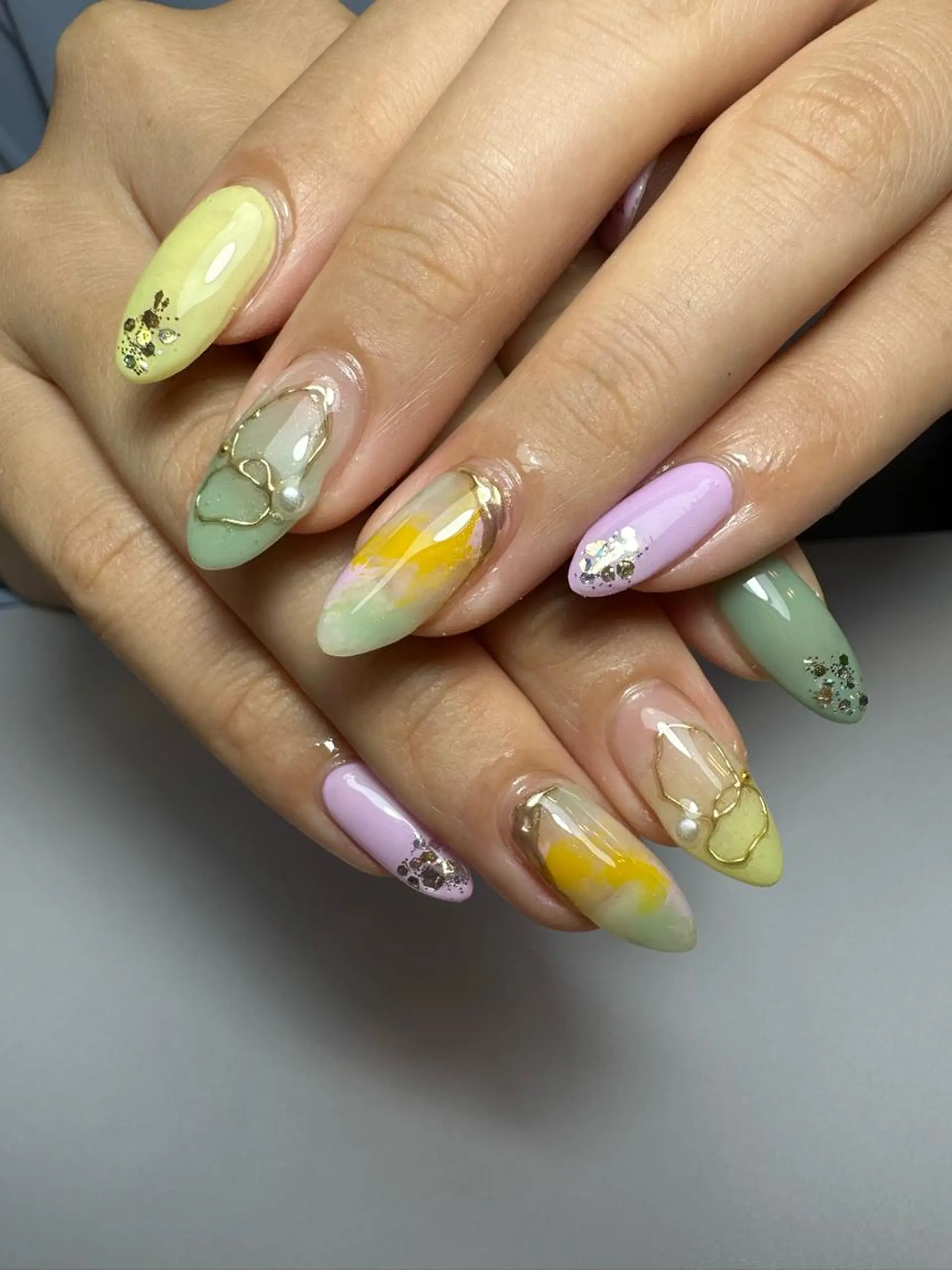 セミロング shandy nailのネイルデザイン