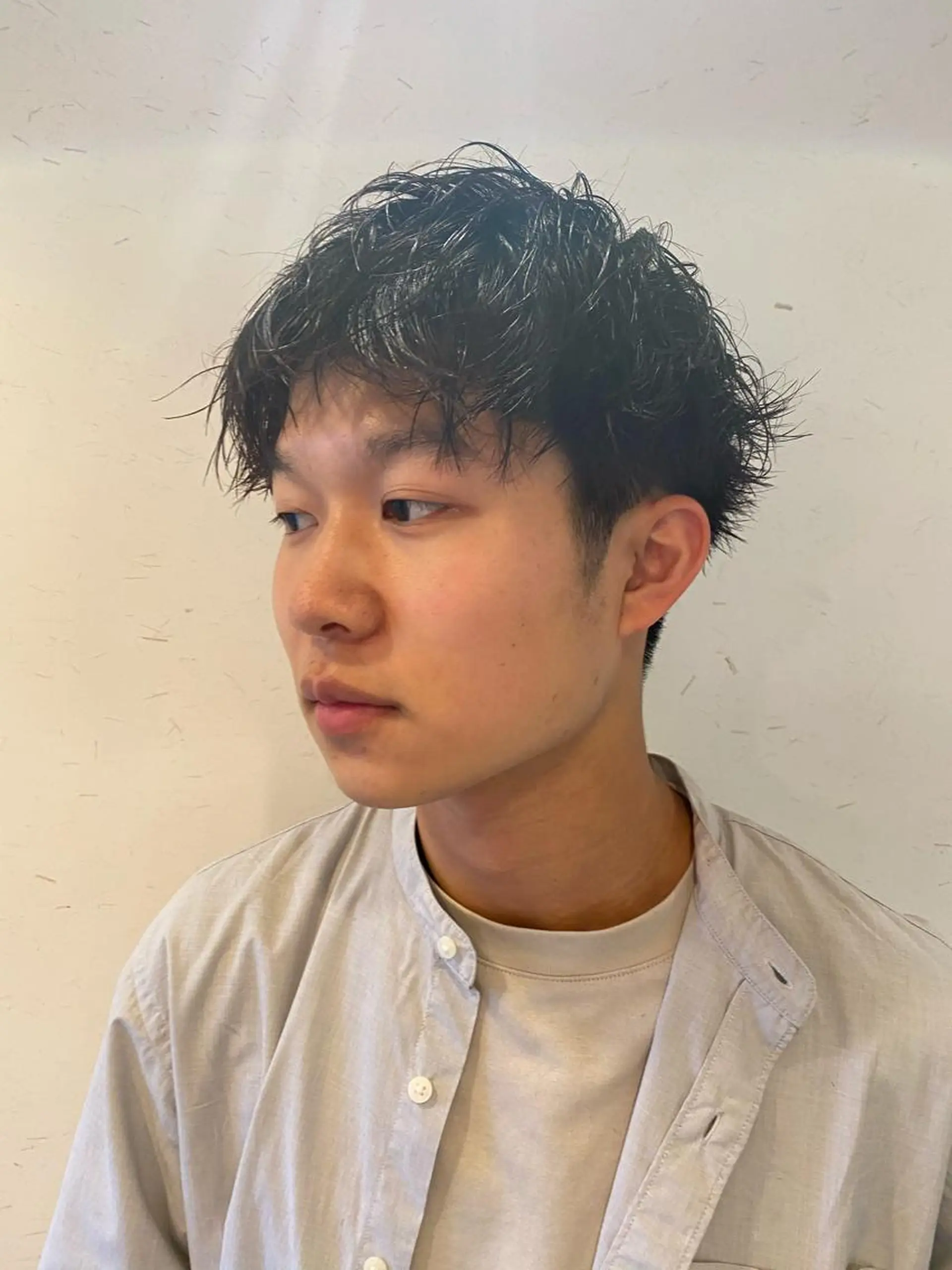 ショート パーマ メンズ マッシュ TELA HAIR 岩槻　高梨のヘアスタイル