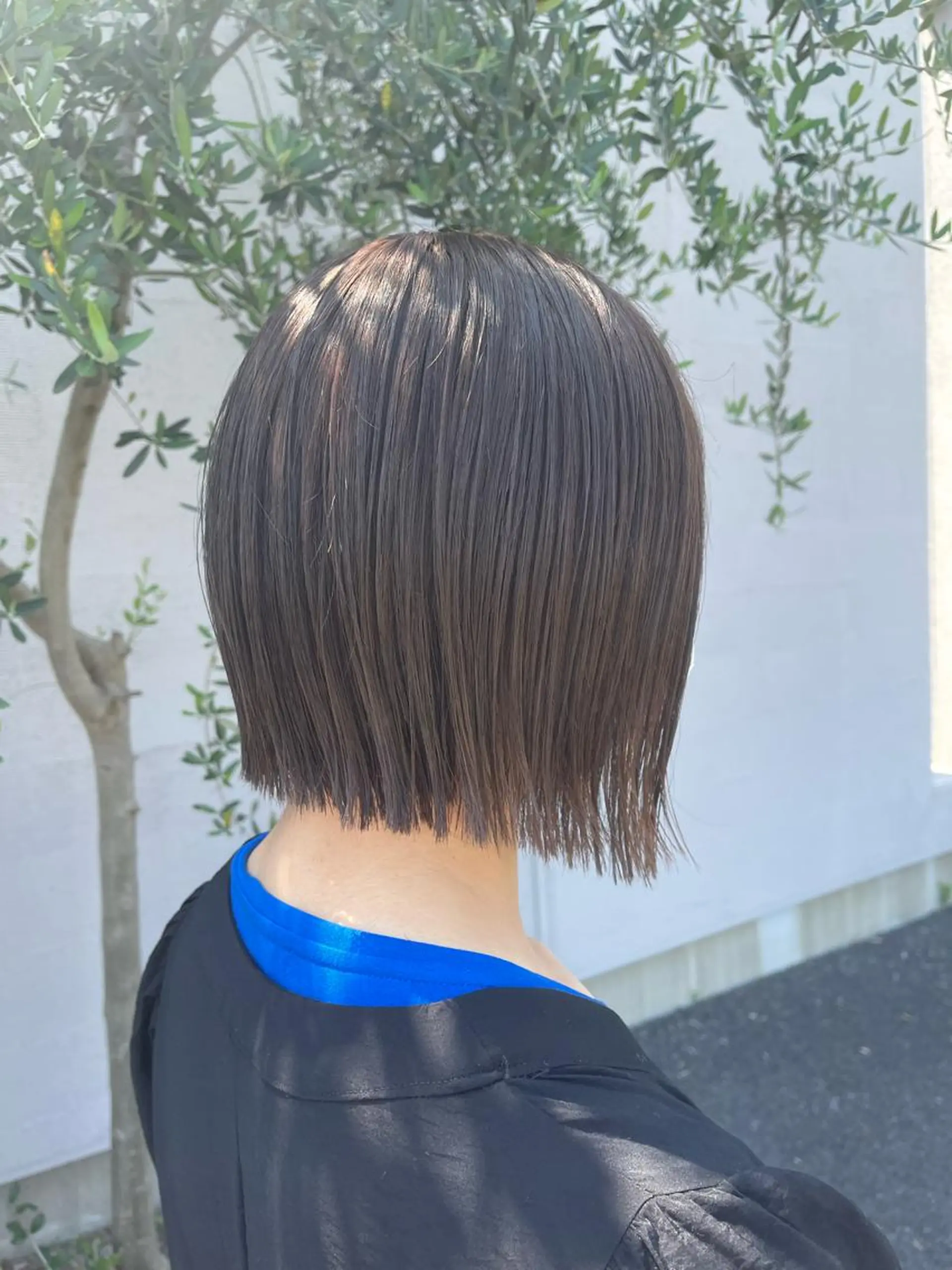 ミディアム カット 梶原 真帆のヘアスタイル