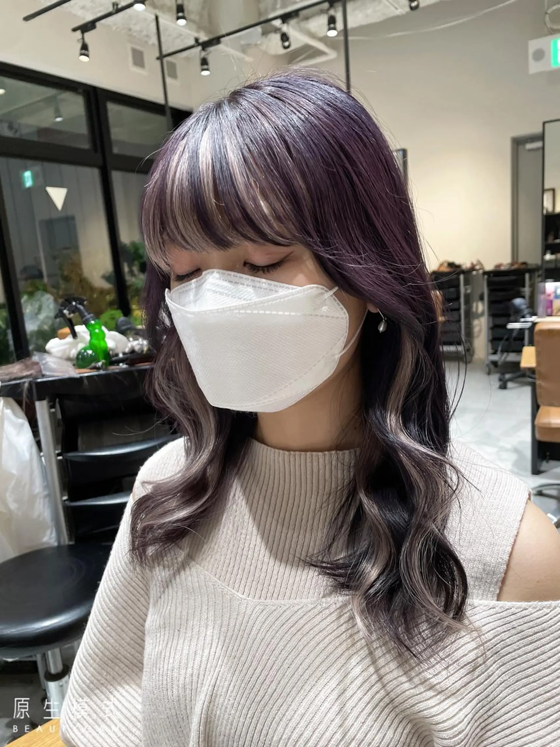 カラー エクステ／レイヤー 落合/心斎橋のヘアスタイル