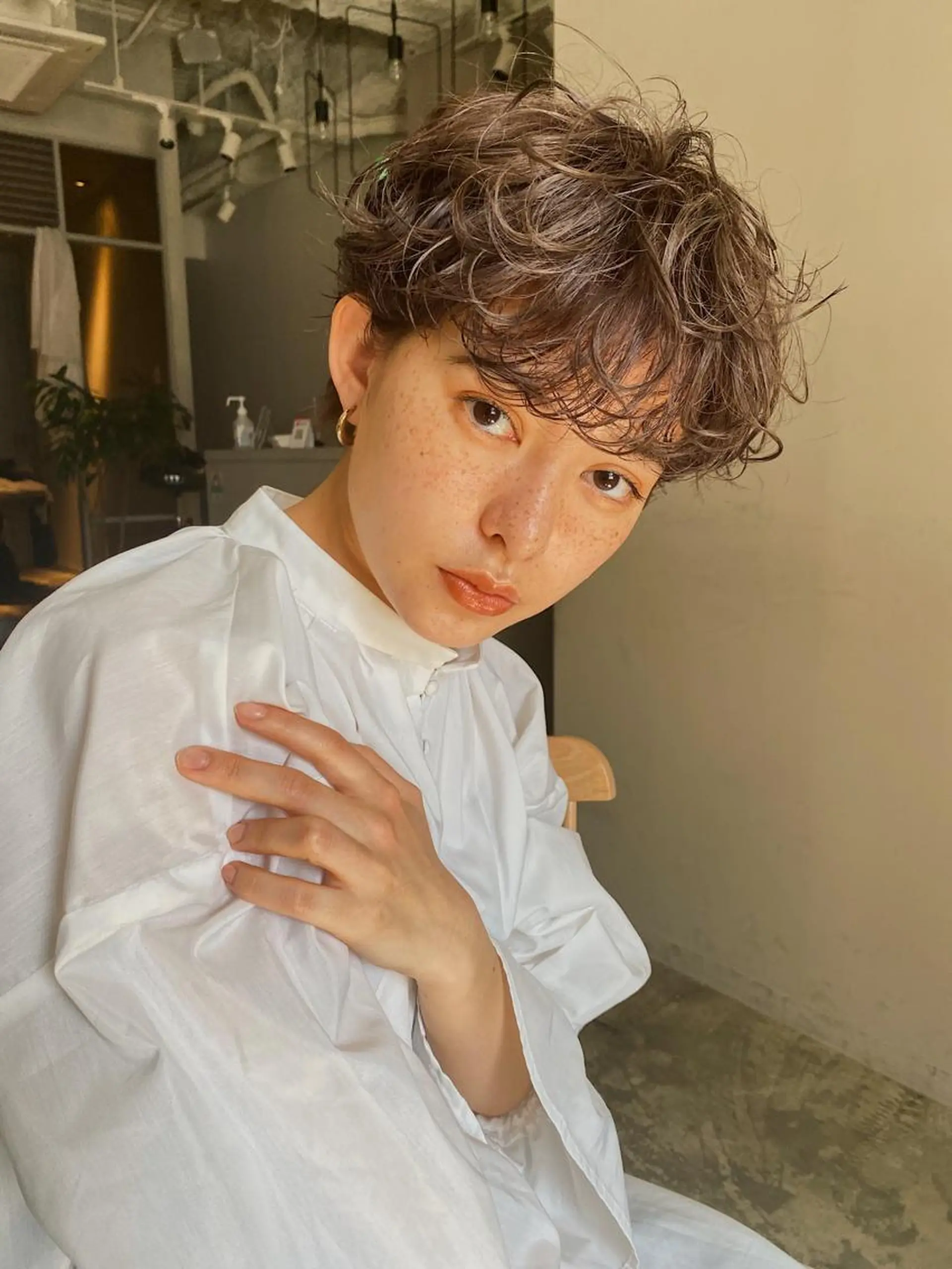 ショート パーマ ショートヘア pino代表ナガタ ユースケ/荻窪美容室のヘアスタイル