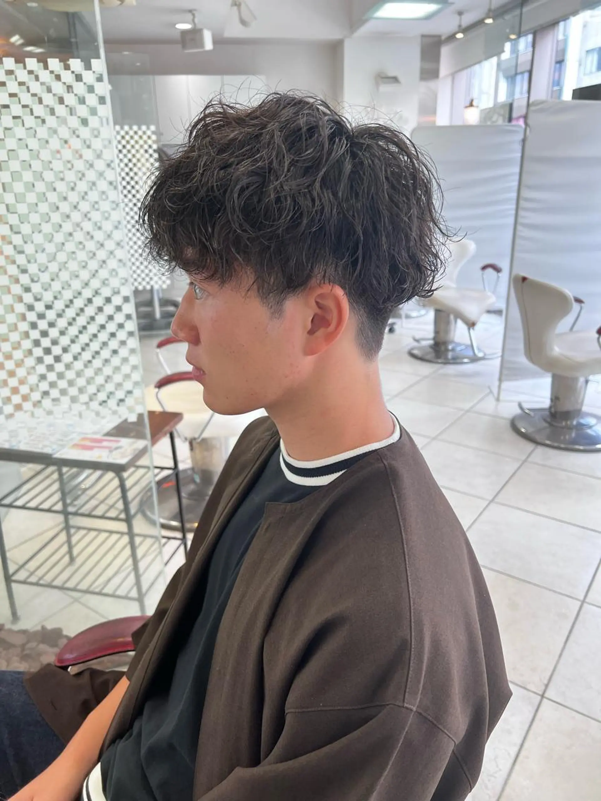 パーマ メンズ メンズパーマ 波巻きパーマ 髪質改善/艶カラー TSUBASAのヘアスタイル