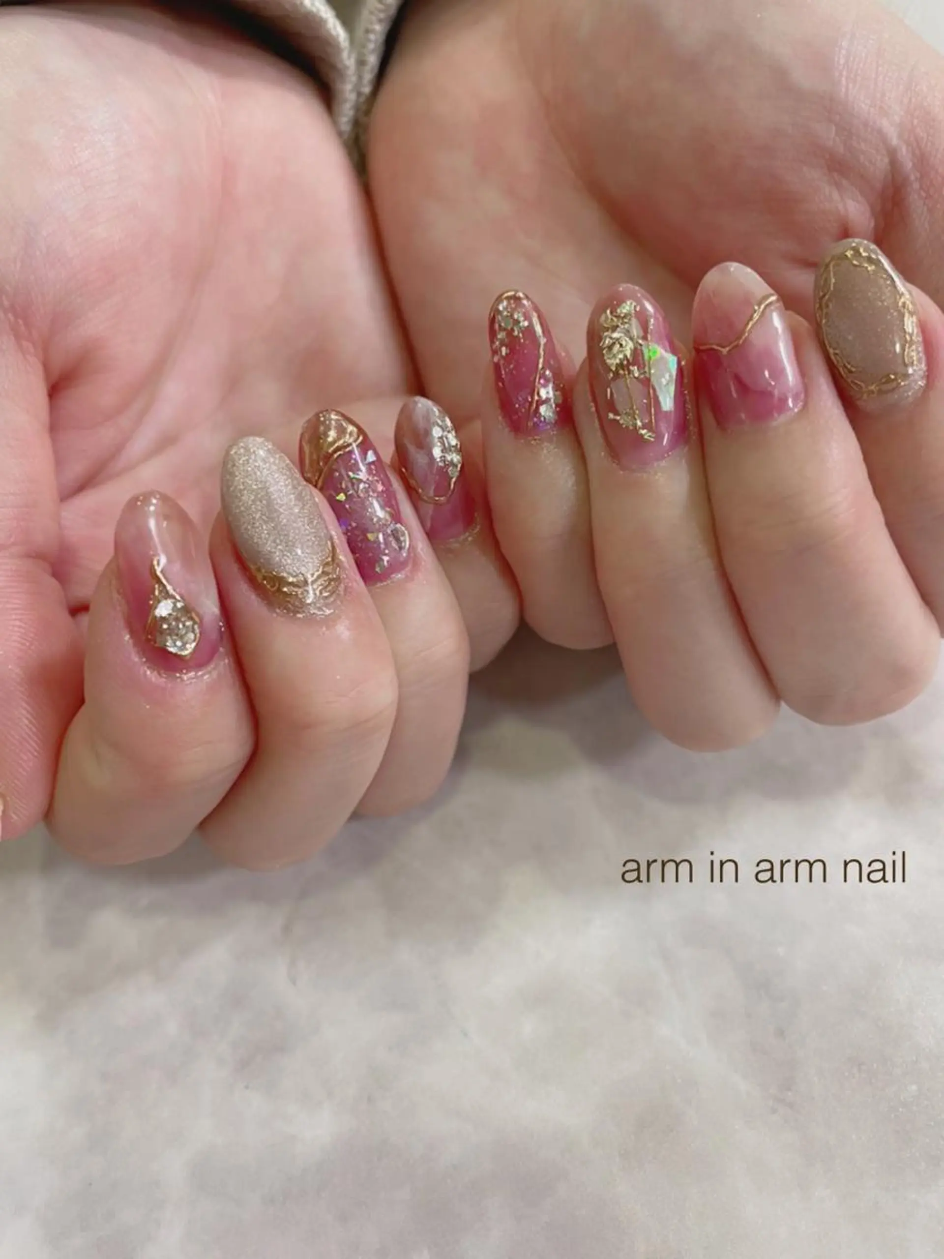 ネイル arm in arm ︎✿Yamamotoのマツエク・マツパデザイン