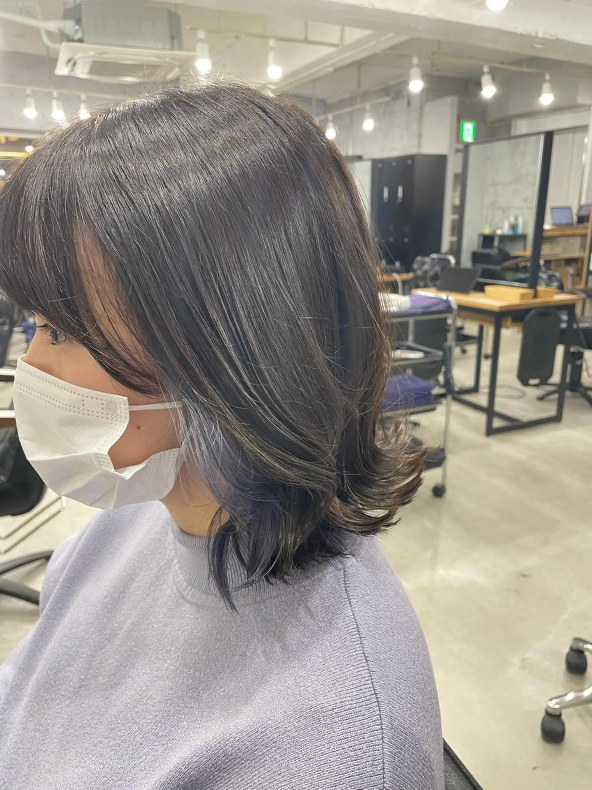 ミディアム カット ヘアカラー トリートメント MICO hairのヘアスタイル
