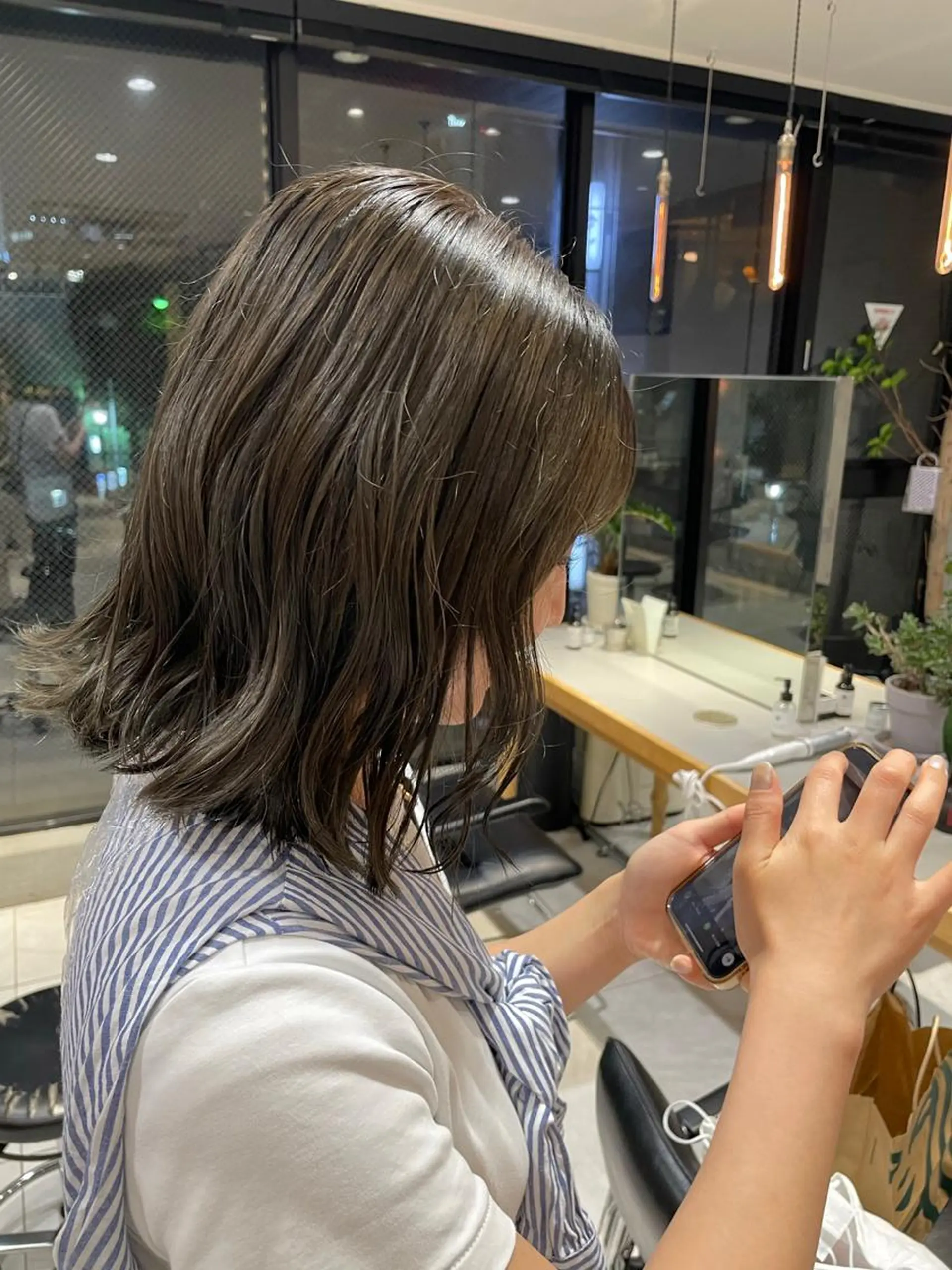 ミディアム カラー ヘアアレンジ 艶髪/レイヤーカット 🐣misakiのヘアスタイル