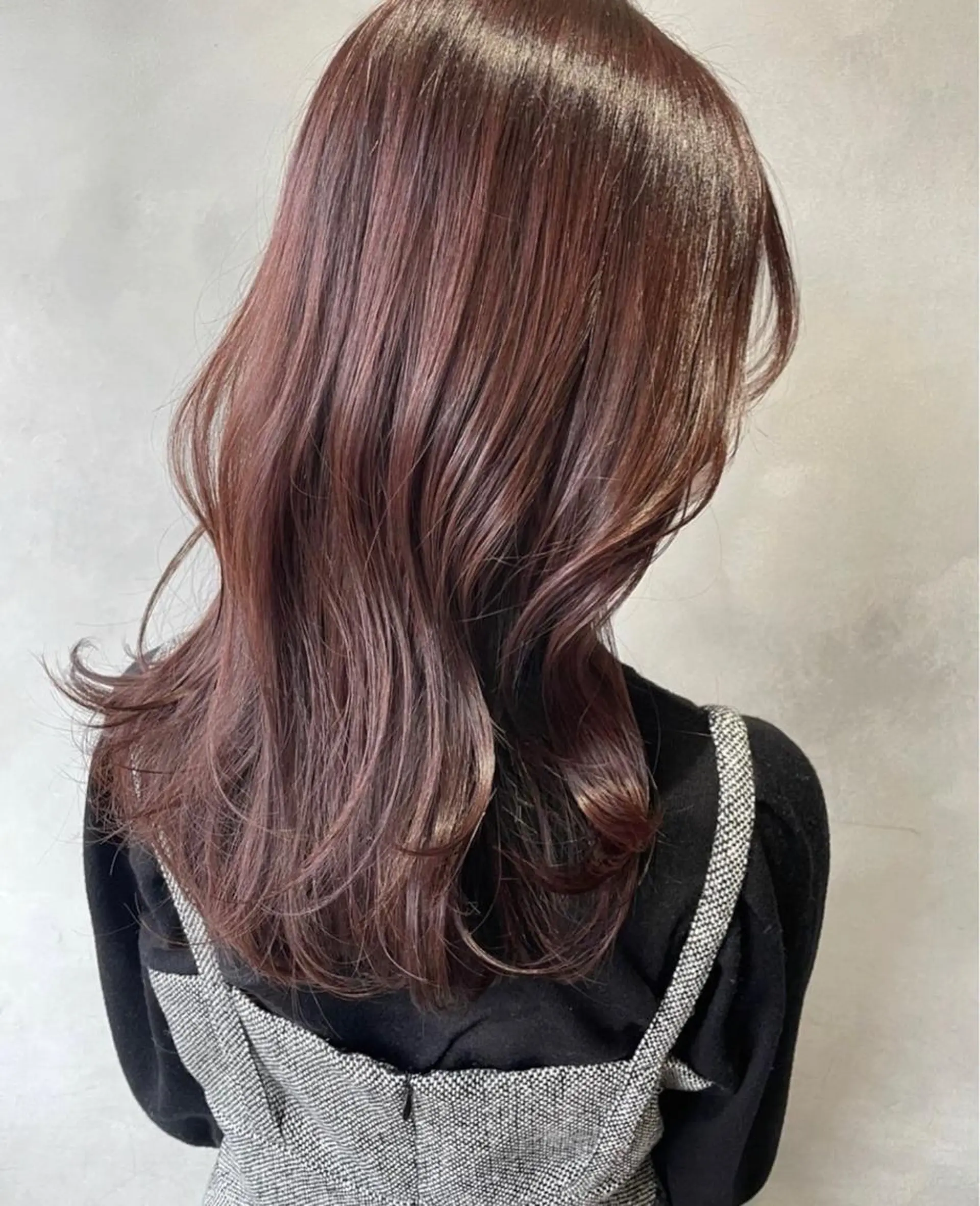 セミロング カラー ブラウンカラー カシス 奥田 蓮のヘアスタイル