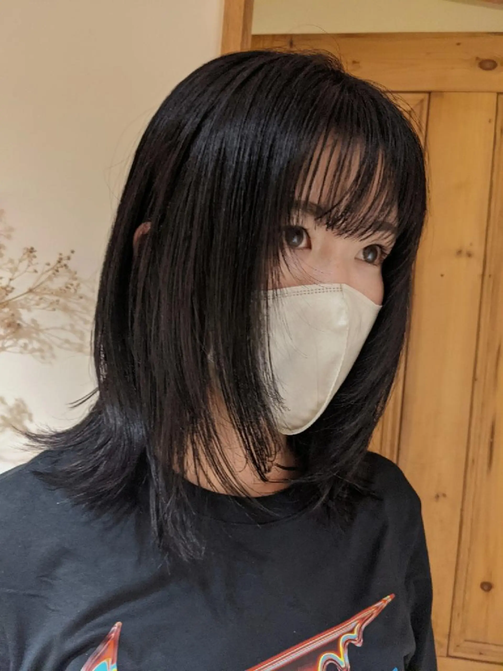 ミディアム 顔周りカット レイヤーカット kaminote所属・マエハラ ナナのヘアスタイル