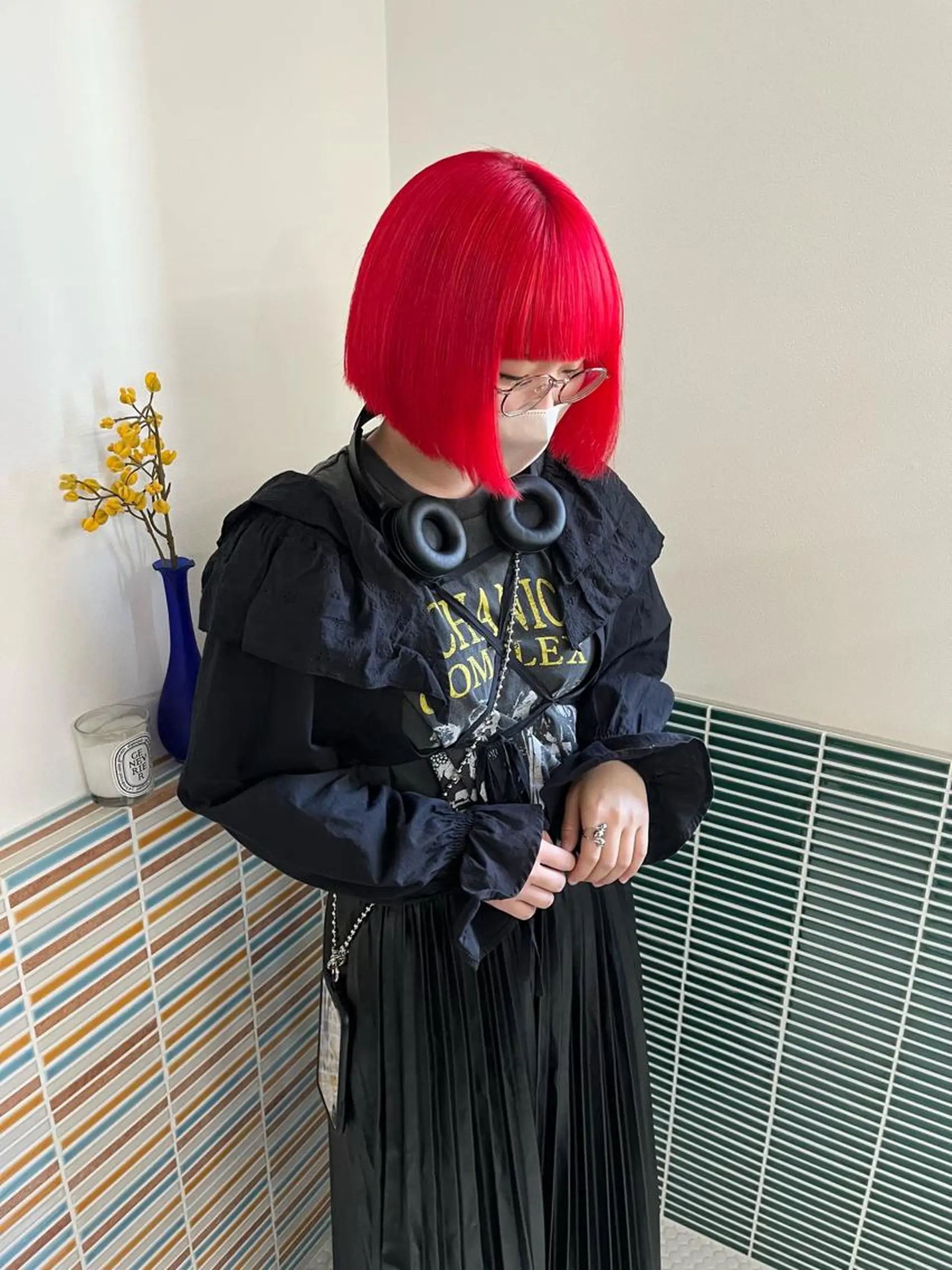 ミディアム カラー ブリーチ ヘアカラー トリートメント 🩷ハイトーン透明感 レイヤー🩷ユリカのヘアスタイル