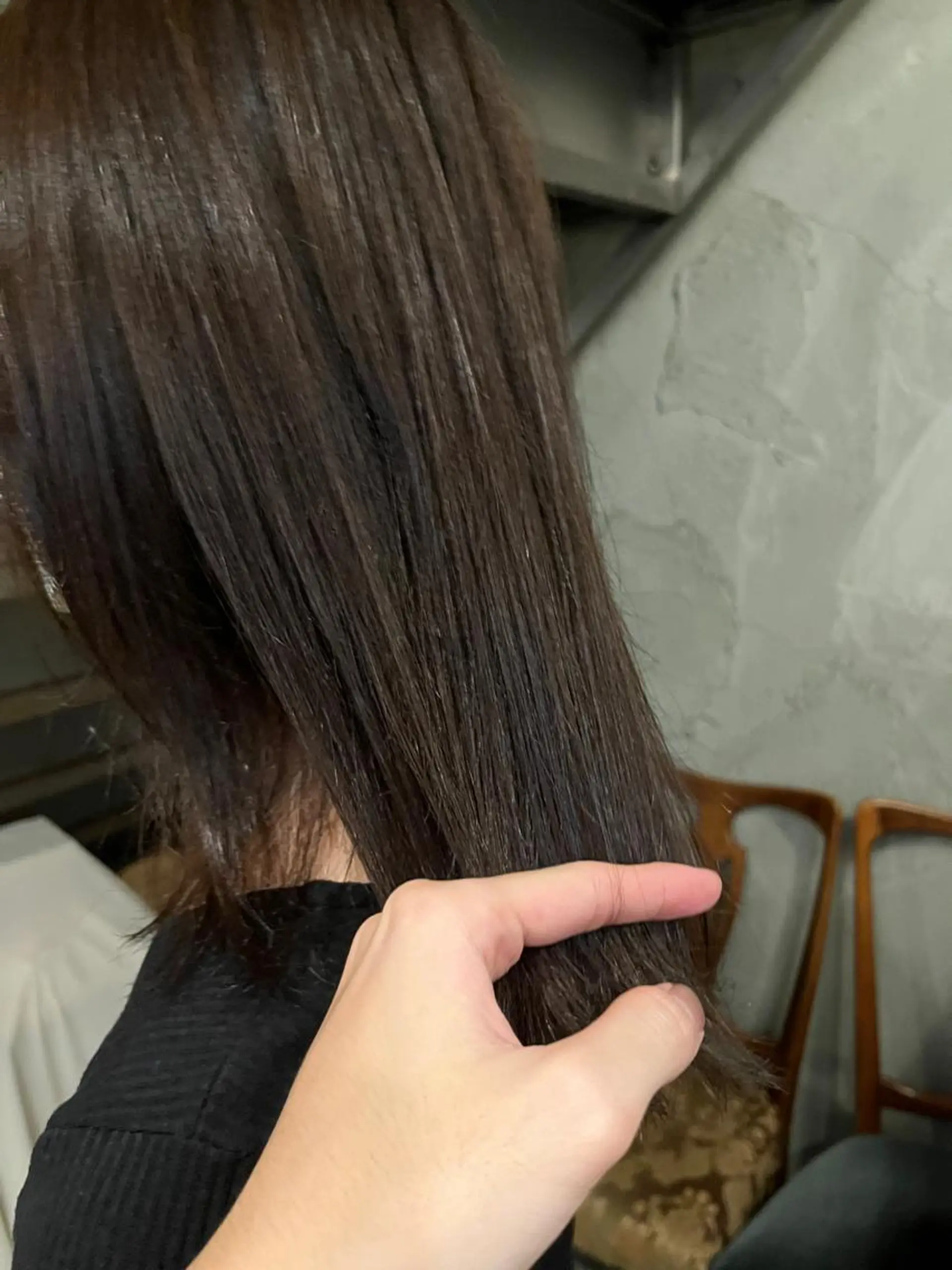 ロング カラー 赤み消しカラー/ ナチュラル/トモキのヘアスタイル