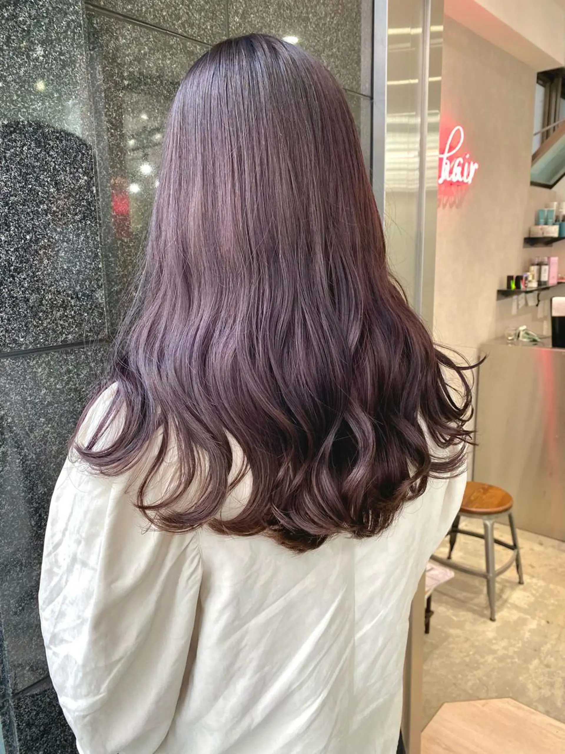 ロング カラー ヘアアレンジ ヘアカラー トリートメント 小顔カット/艶 カラー特化♡MIHOのヘアスタイル