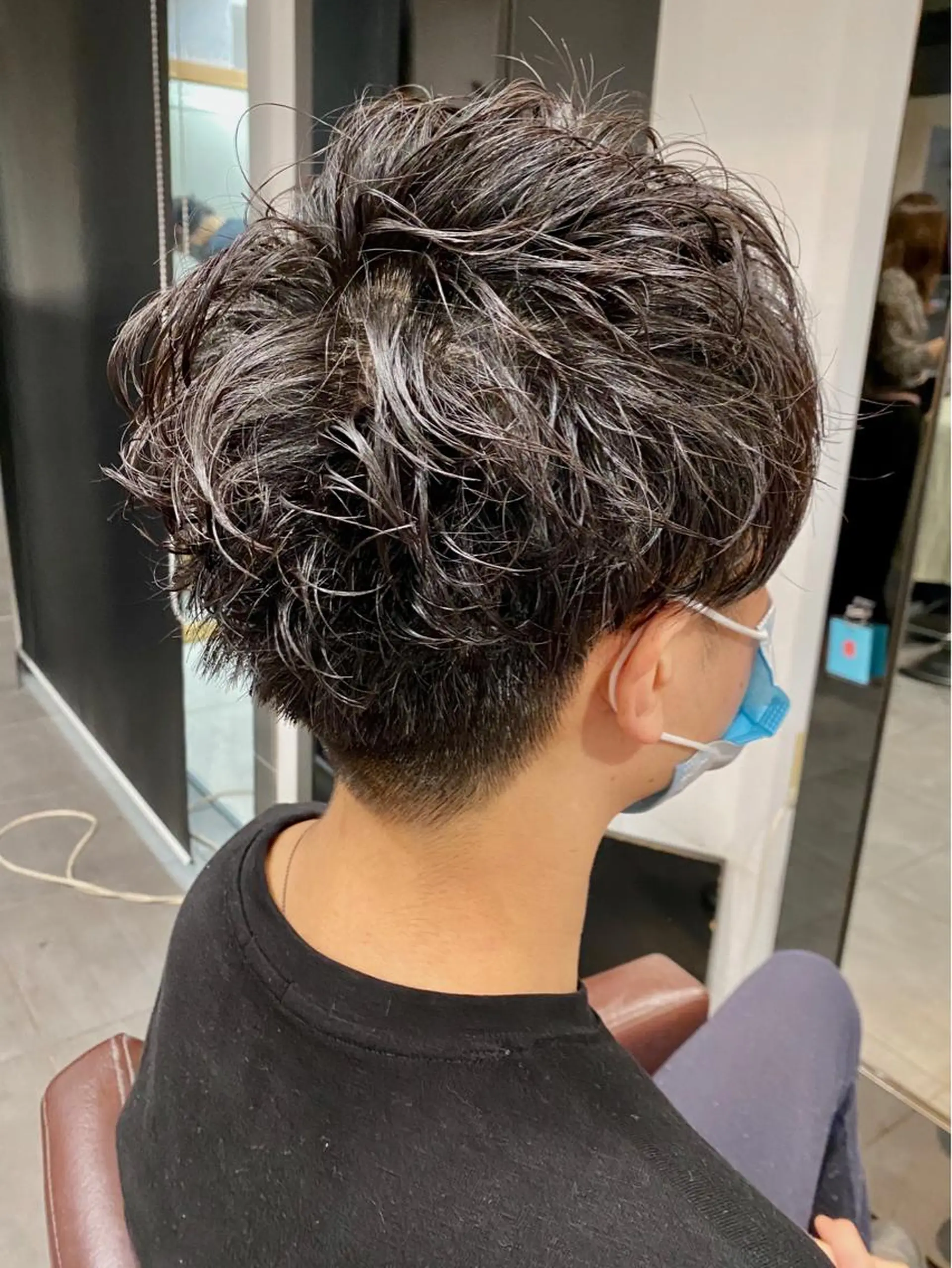 パーマ メンズ カット パーマ ⭕️メンズパーマ⭕️ 山口　裕太郎のヘアスタイル