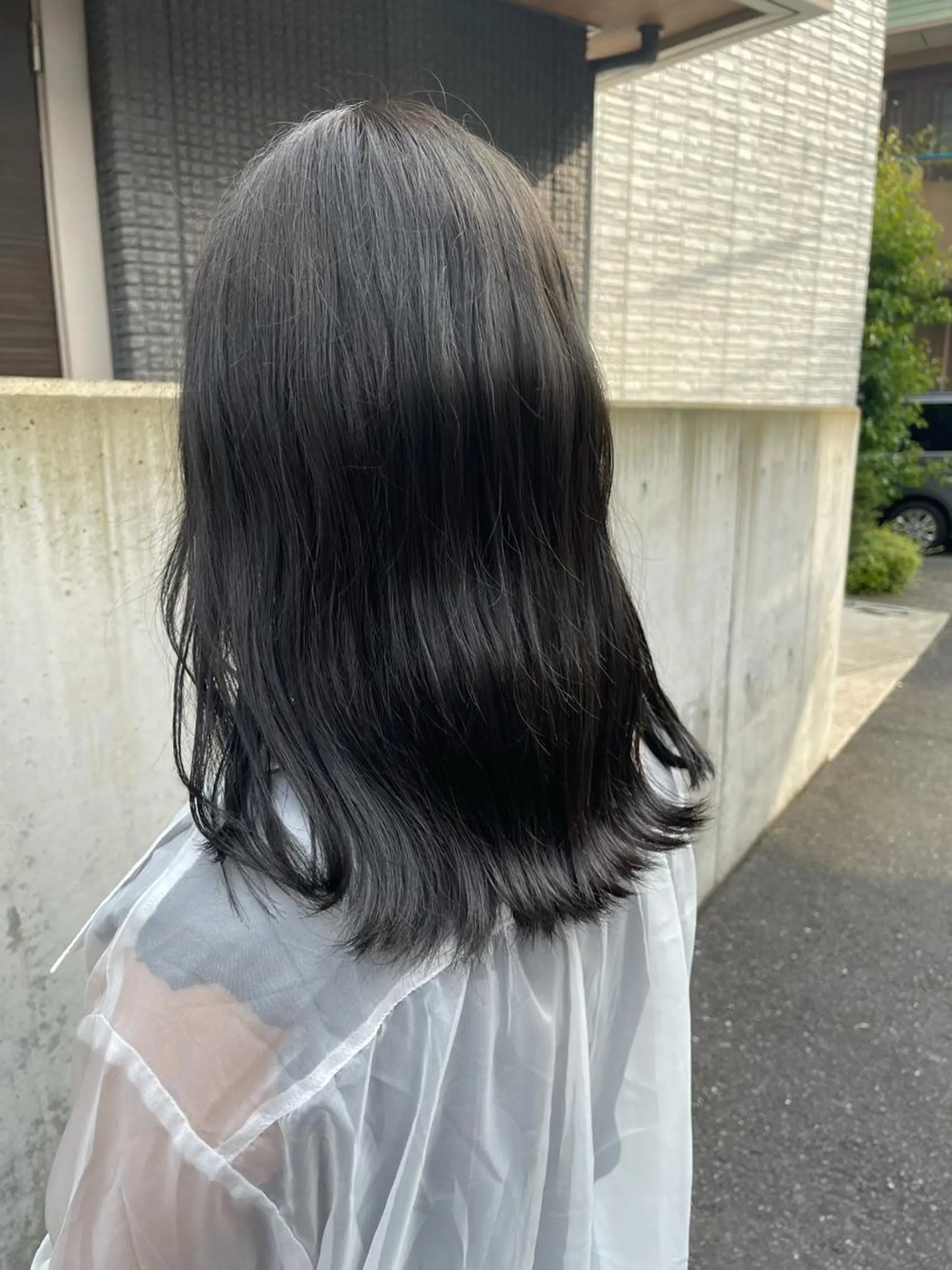 ミディアム 永田 優希のヘアスタイル