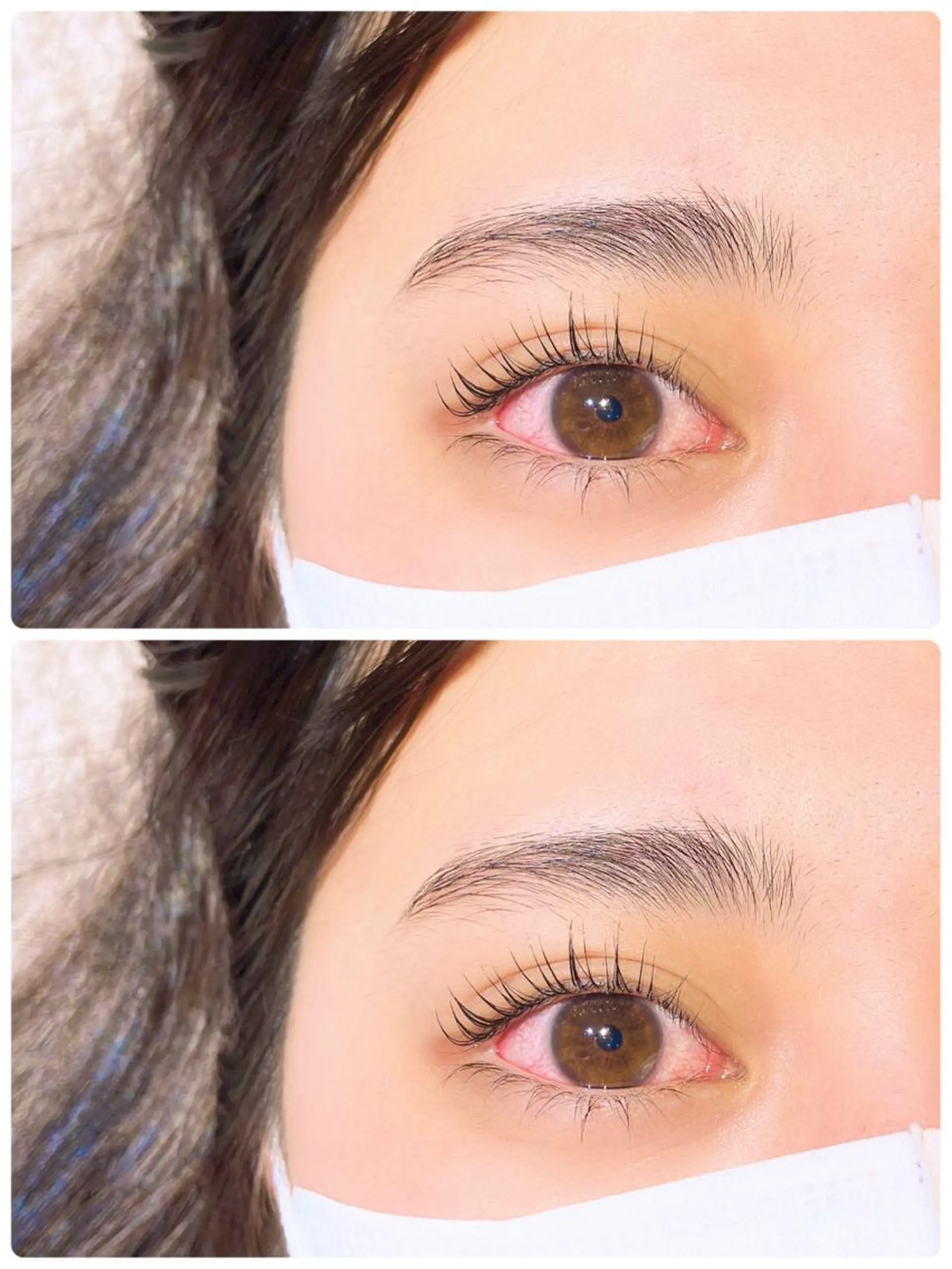 マツエク・マツパ 下まつげエクステ 一重×まつ毛パーマ リリバイシエル 長谷川のマツエク・マツパデザイン