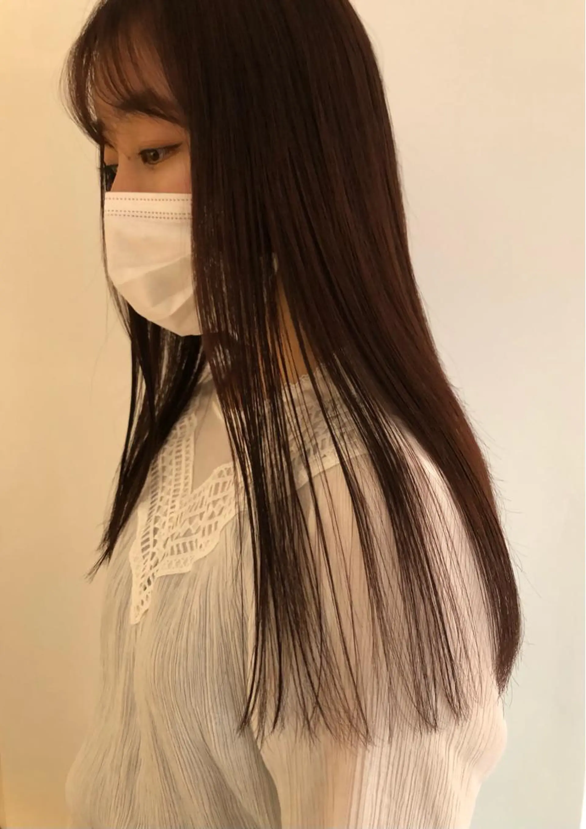 カラー ブリーチカラー🎀 韓国風/寺門美優のヘアスタイル