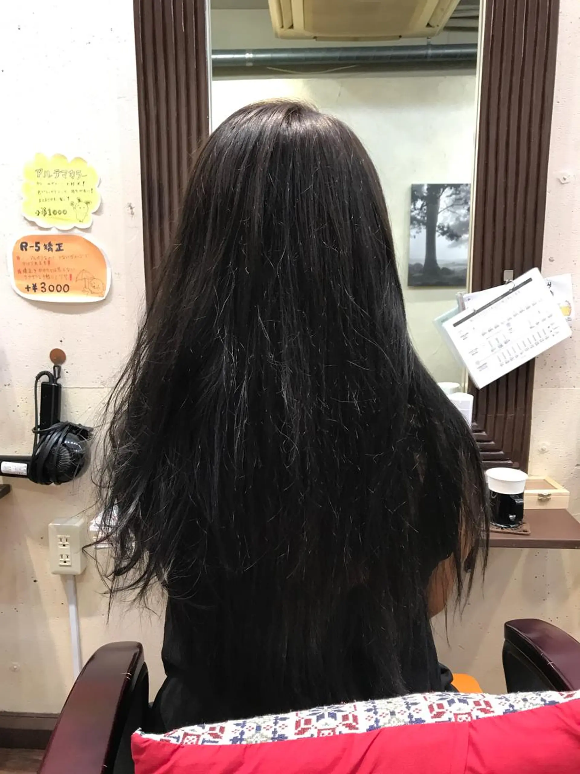 ロング アッシュ ハイライト 木村 瞬のヘアスタイル
