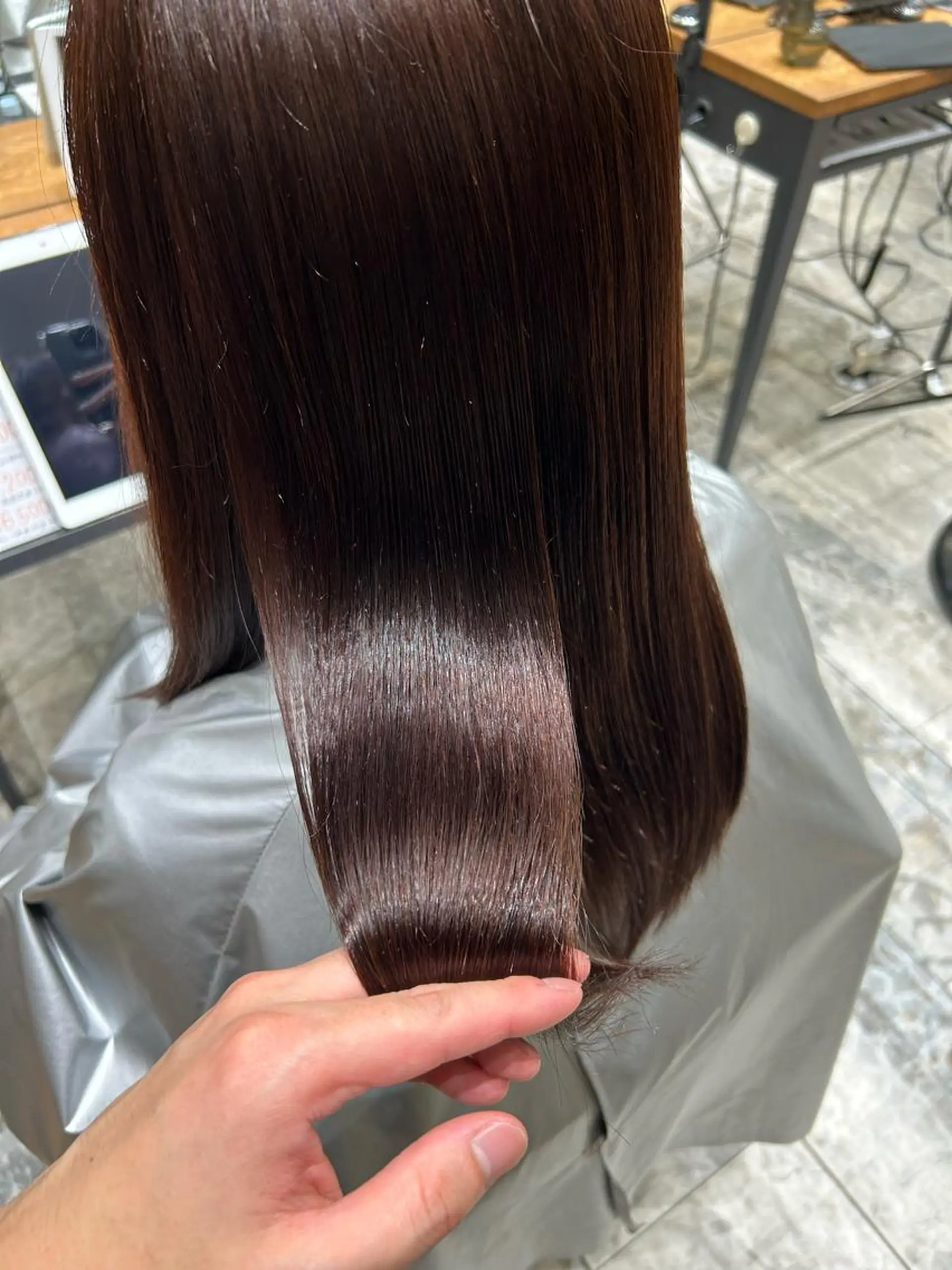 セミロング カラー パーマ バレイヤージュ ブリーチ ケアブリーチ ダブルカラー ハイライトカラー カット ヘアカラー 縮毛矯正 トリートメント 新宿✨顔周りカット 韓国ヘア/坂本亜裟海のヘアスタイル
