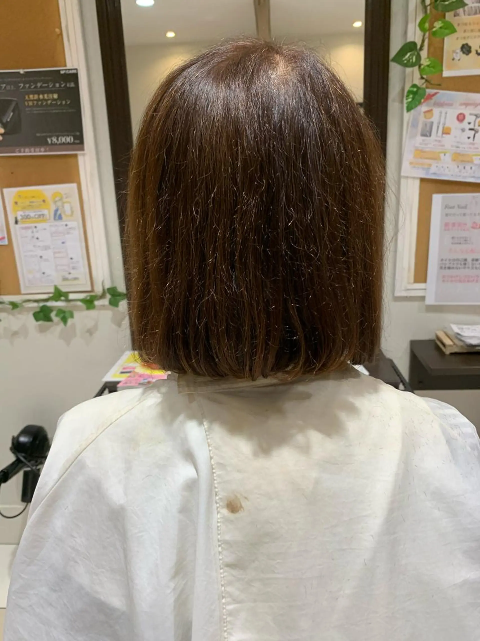 ミディアム 永瀬 恵のヘアスタイル