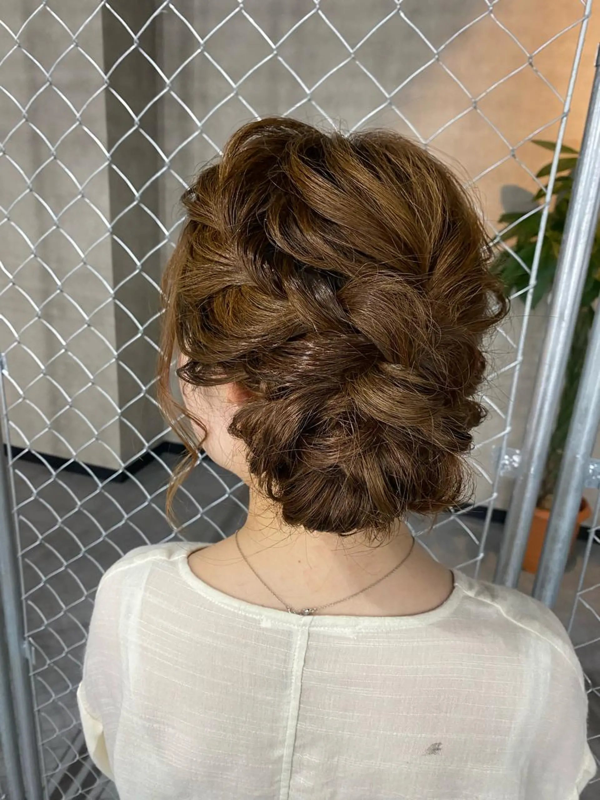 セミロング ヘアアレンジ KISS SWAN所属・大天使 まいめろのヘアスタイル