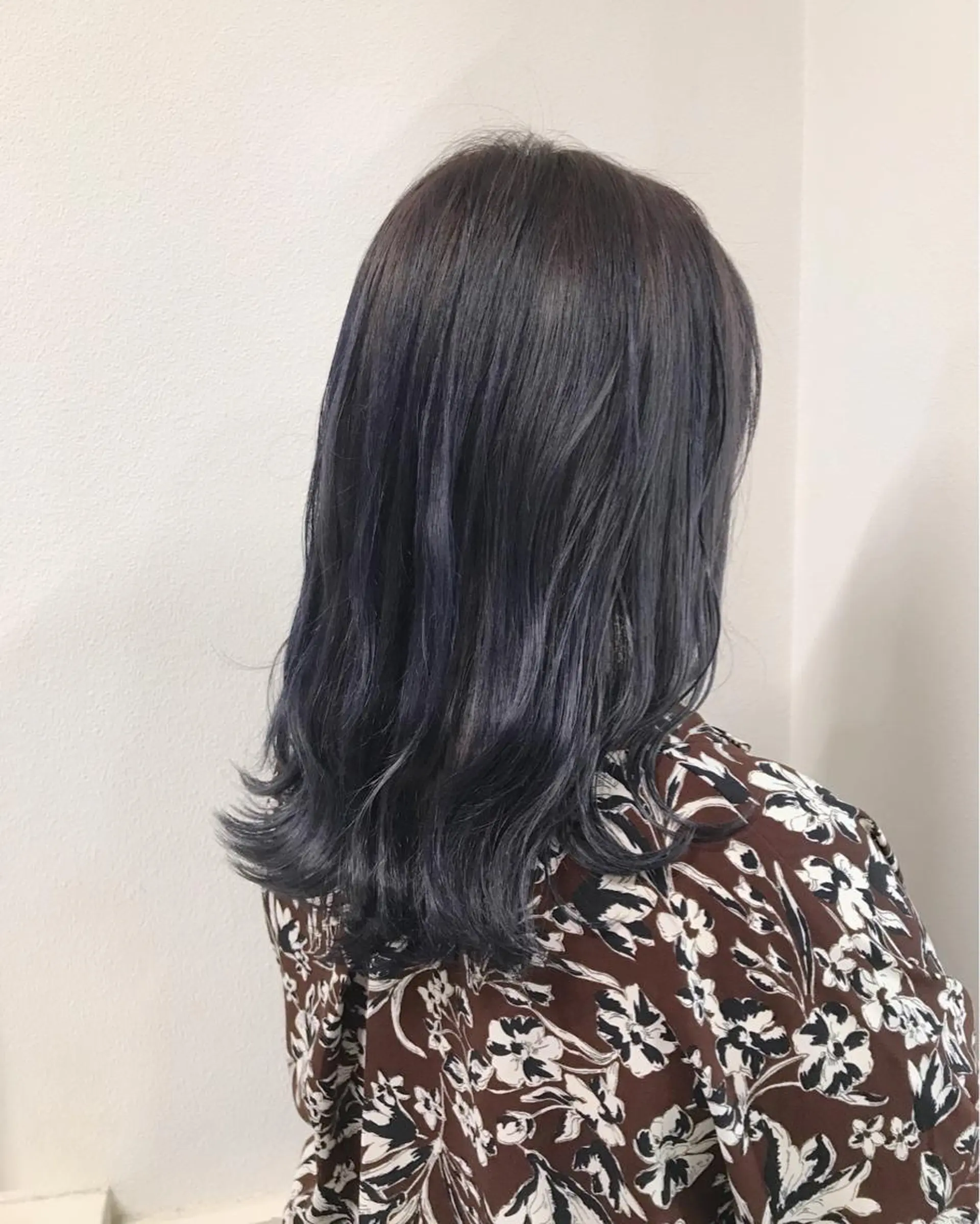 セミロング カラー ヘアアレンジ ラベンダーカラー ヘアカラー トリートメント GiseL天神カラー 髪質改善/ブリーチのヘアスタイル