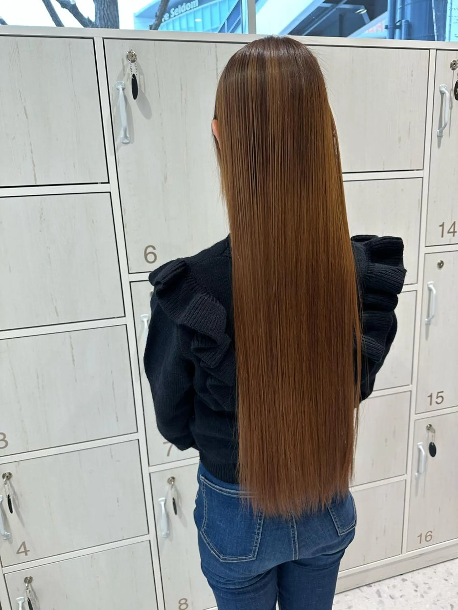 ロング 縮毛矯正 トリートメント ムトウセイマ/ 縮毛矯正/ブリーチのヘアスタイル