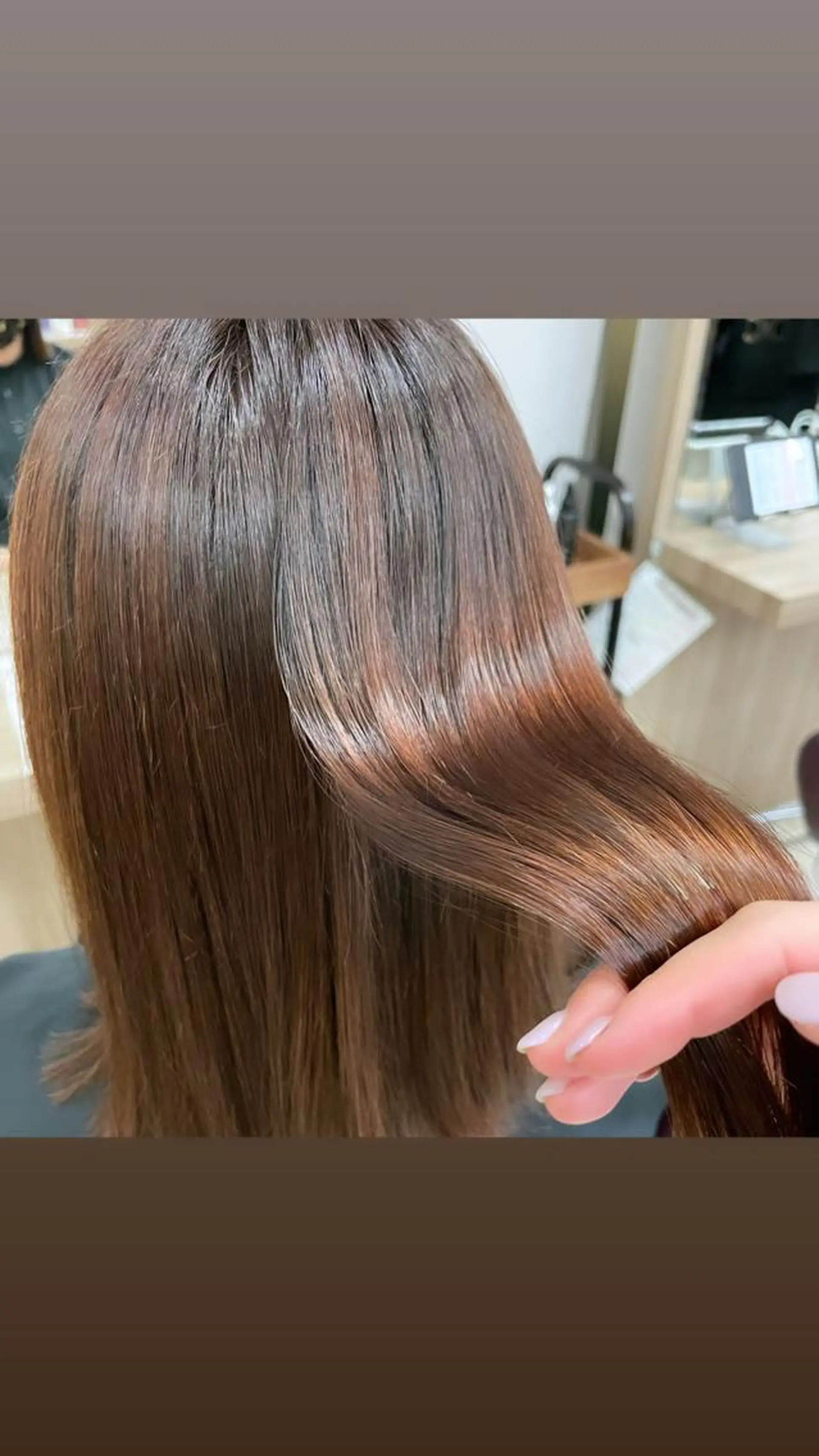 セミロング カラー パーマ カット 縮毛矯正 トリートメント 🦋髪質改善 今宮梨沙🦋のヘアスタイル