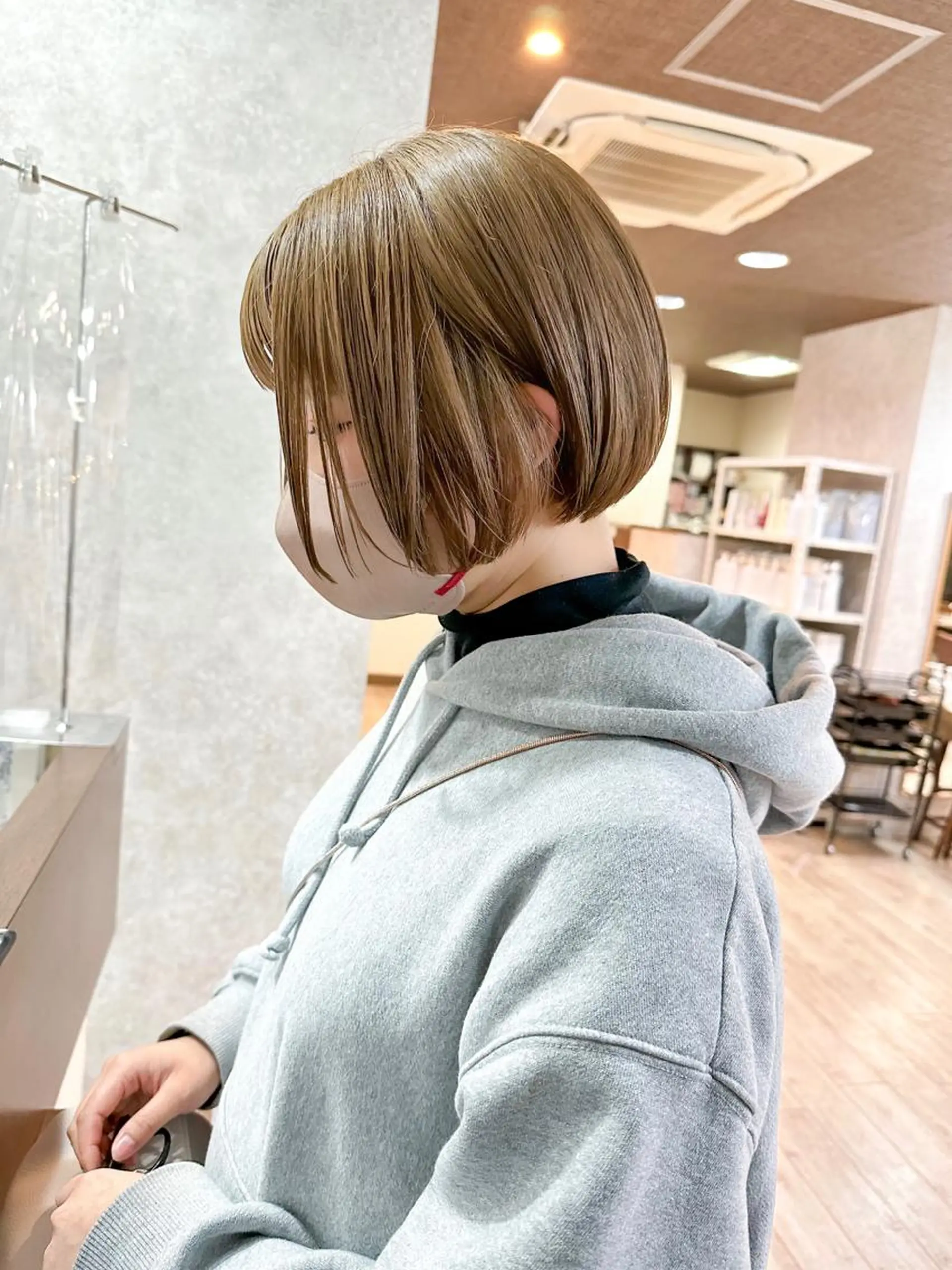 ショート カラー ボブ レイヤー/高橋 みく /池下/千種のヘアスタイル