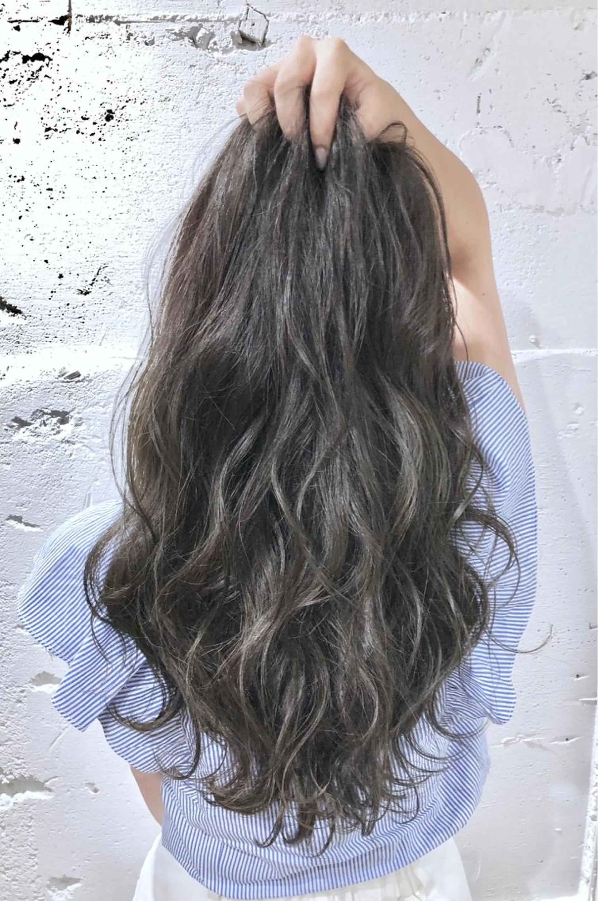 ロング カラー 外国人風カラー 酸性縮毛矯正のプロ 杉山玲介のヘアスタイル