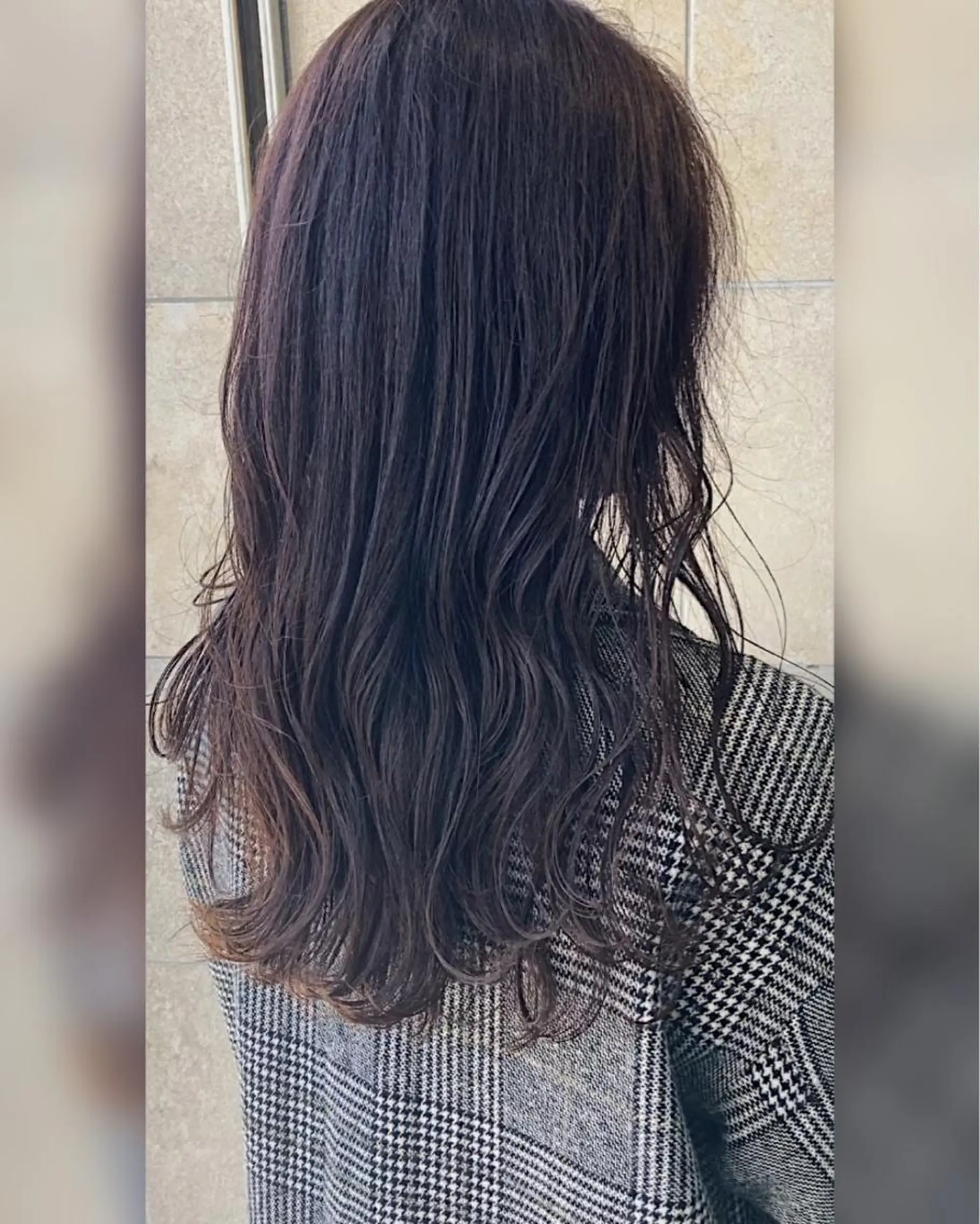 ロング カラー グレージュ 田中 あかねのヘアスタイル