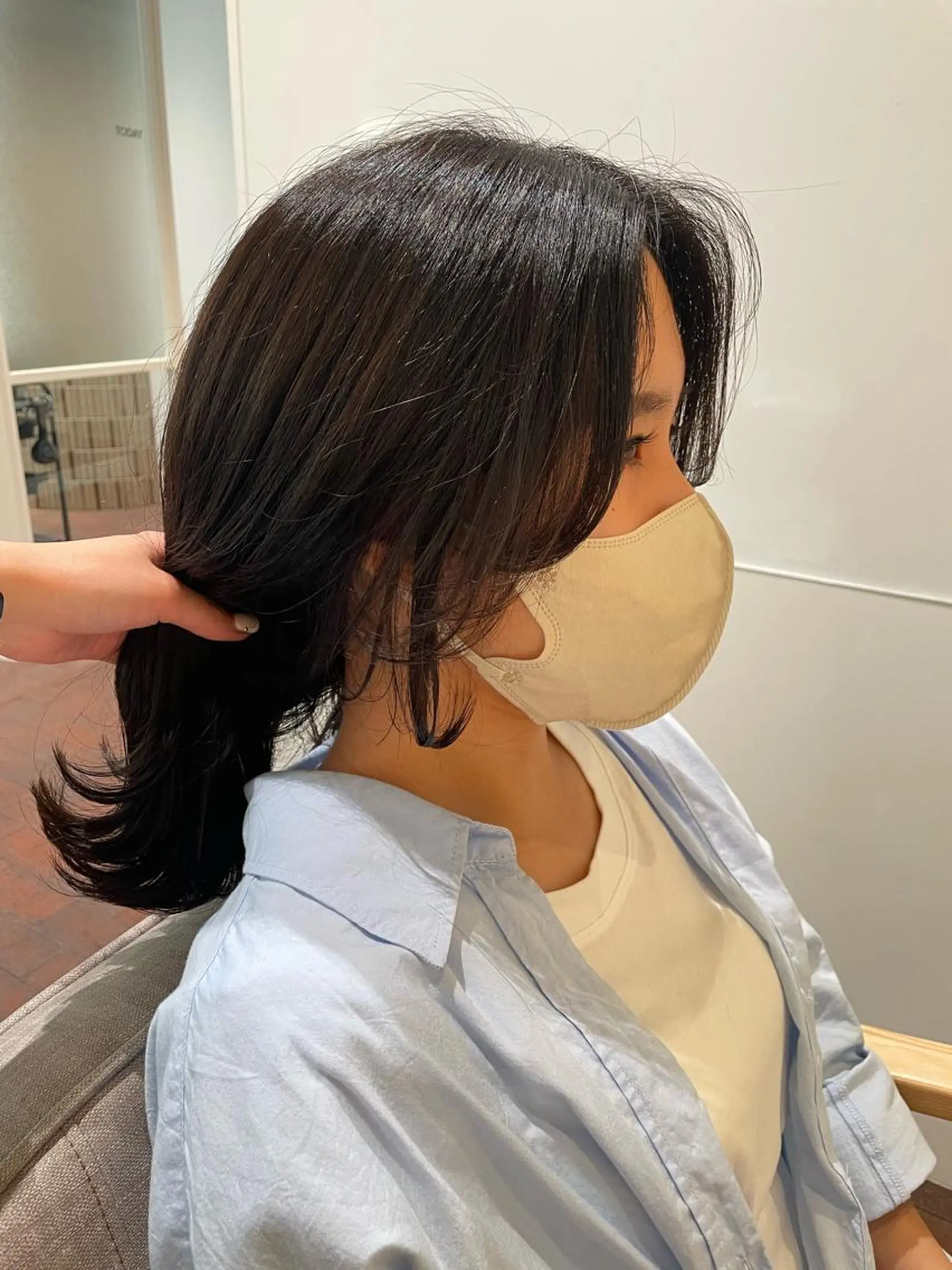 セミロング カラー gotoday　shaire　saron所属・miu. ボブ/透け感カラーのヘアスタイル