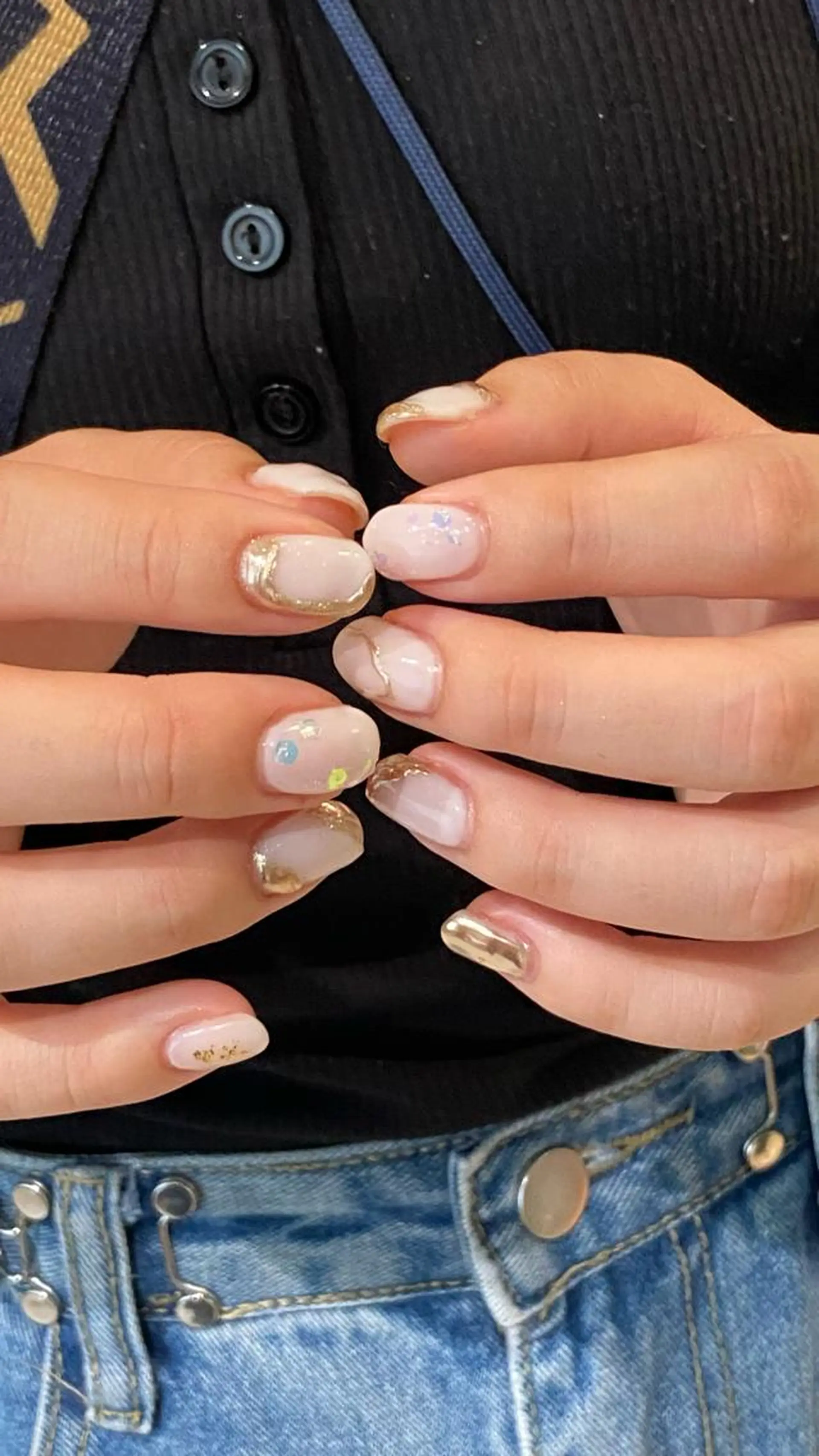 ネイル ミラーネイル ニュアンスネイル ハンドネイル uruma🩰/ Avenueのネイルデザイン