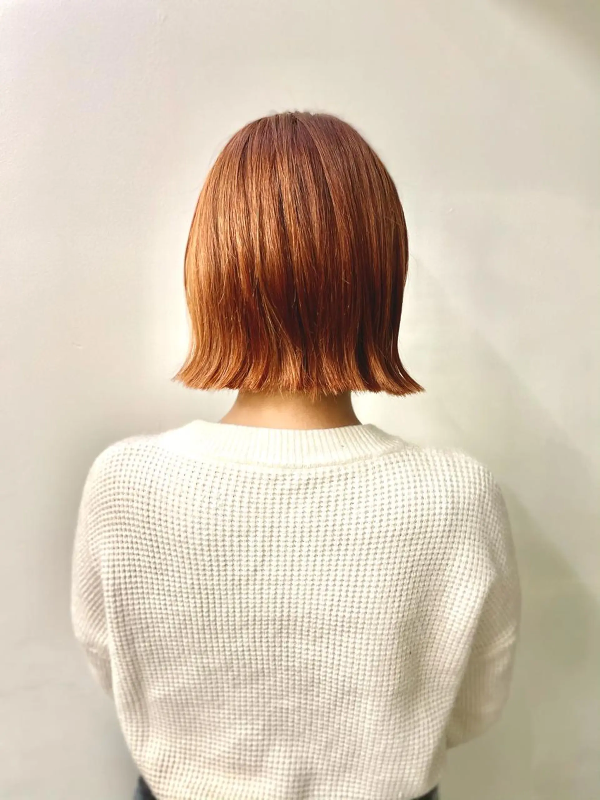 ミディアム ボブ 外ハネヘア 艶髪カラー& トリートメント　松村のヘアスタイル