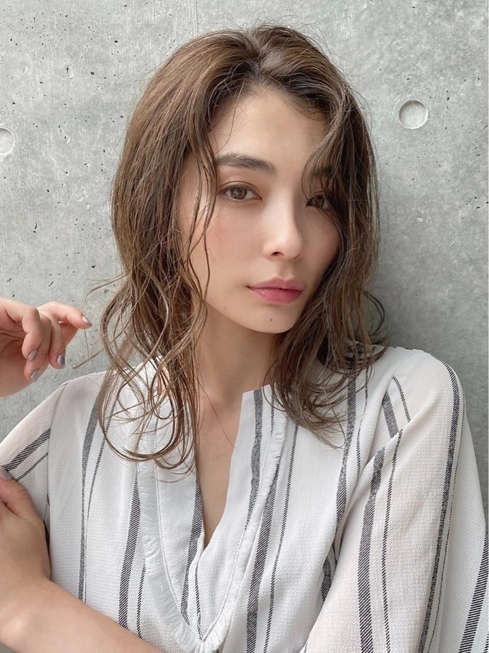 セミロング ヘアカラー トリートメント 愛されヘア♪ 大森春奈のヘアスタイル