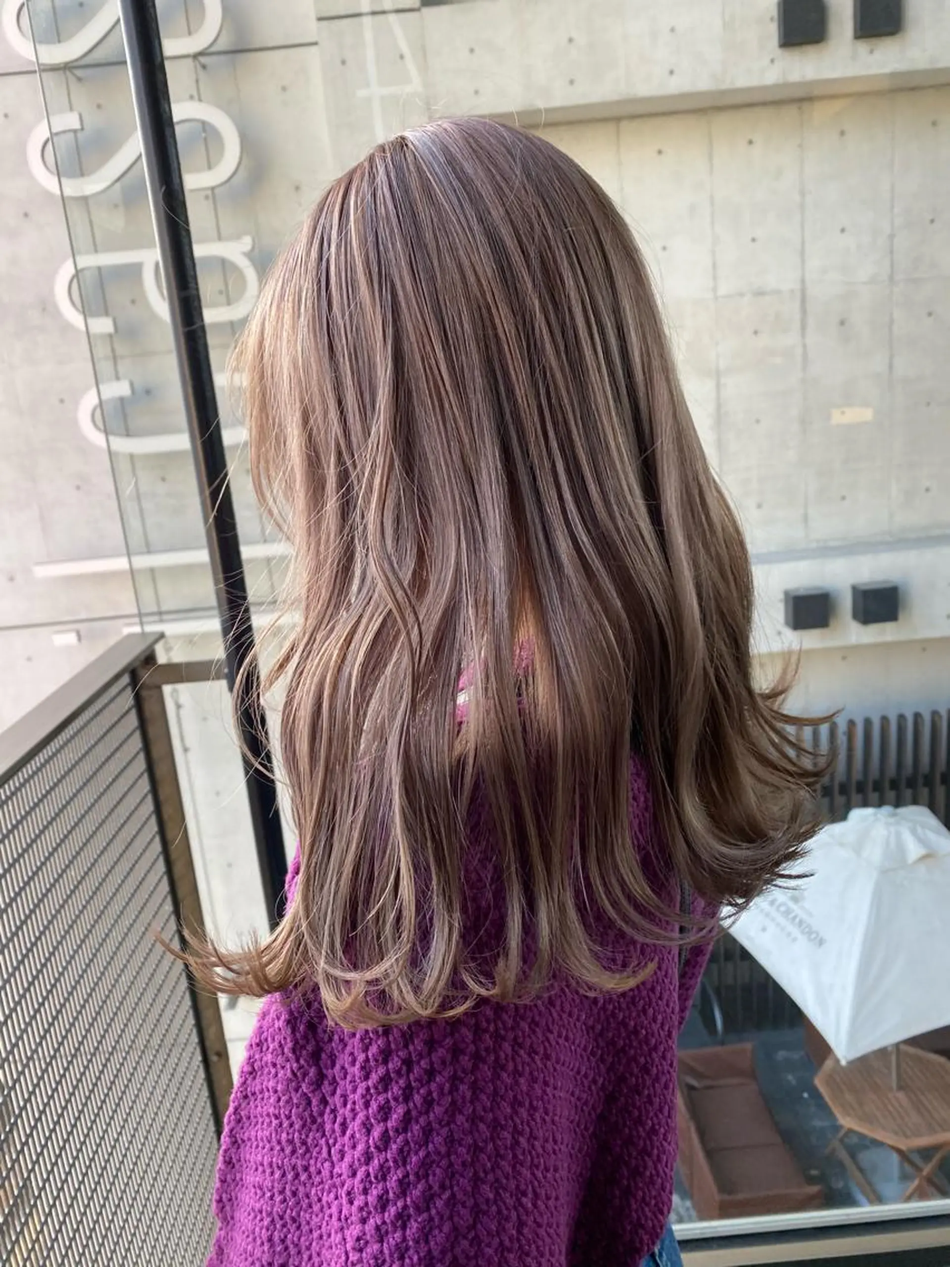 ロング カラー ピンクカラー ヨシモトリョウ 髪質改善/美髪のヘアスタイル