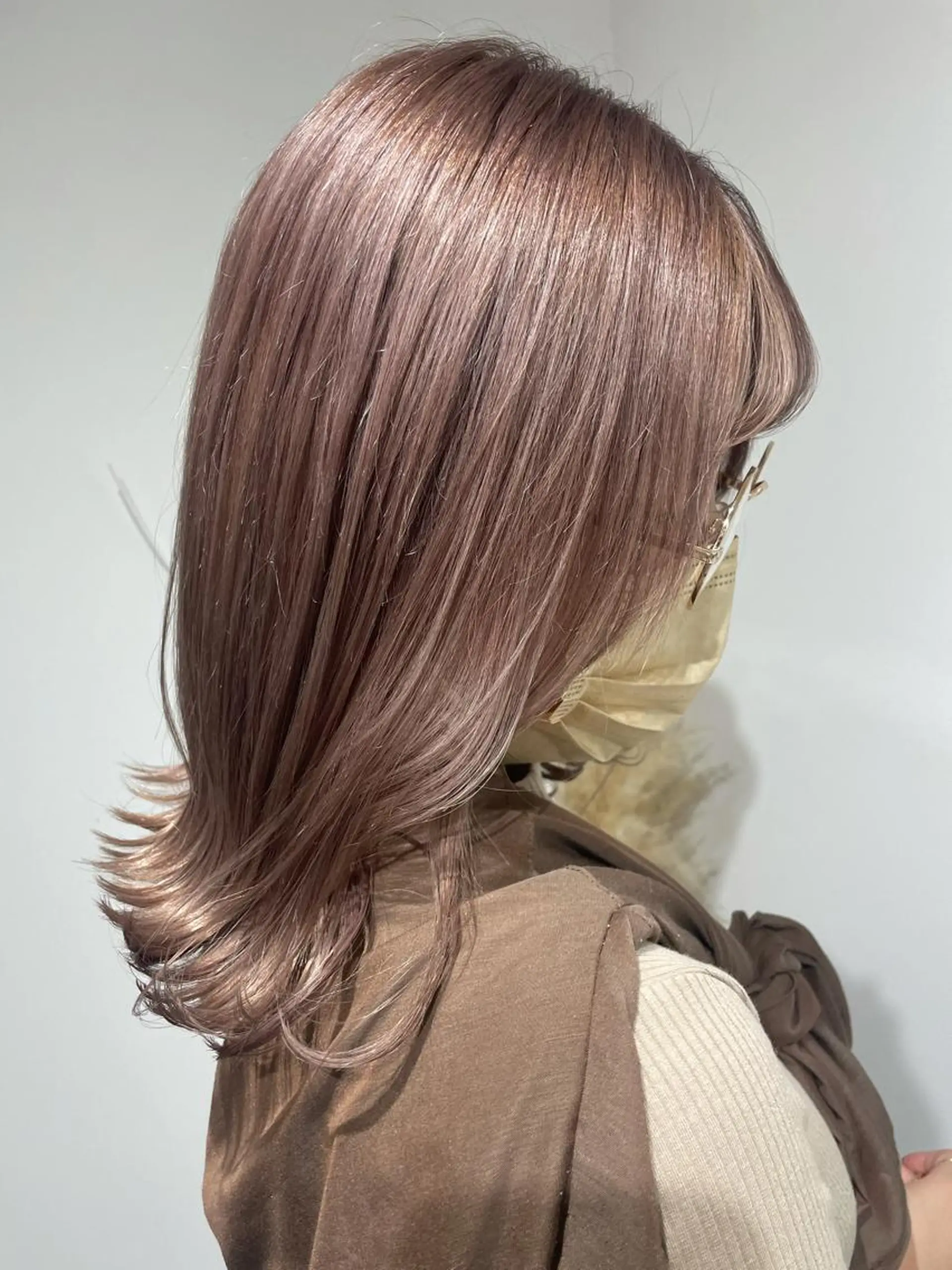 セミロング カラー ヘアカラー トリートメント 酸性縮毛矯正 梅田茶屋町 Juriのヘアスタイル