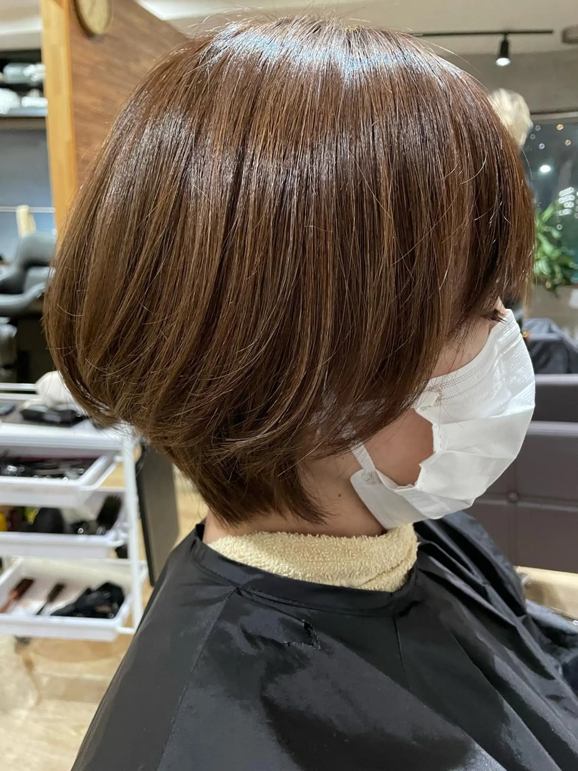 ショート カラー ショートボブ アッシュ ボブ ショートヘア 月200名以上担当 六甲徒歩30秒のヘアスタイル