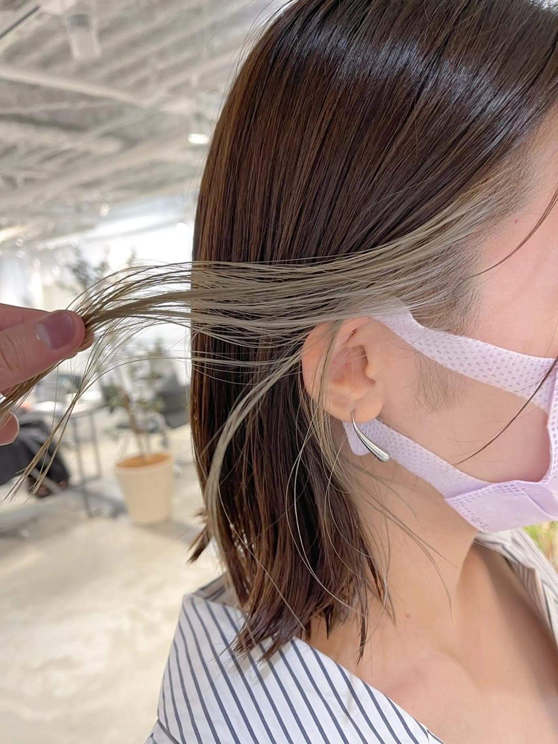 ミディアム カラー ベージュカラー カット ヘアカラー トリートメント 川本 裕🌿のヘアスタイル