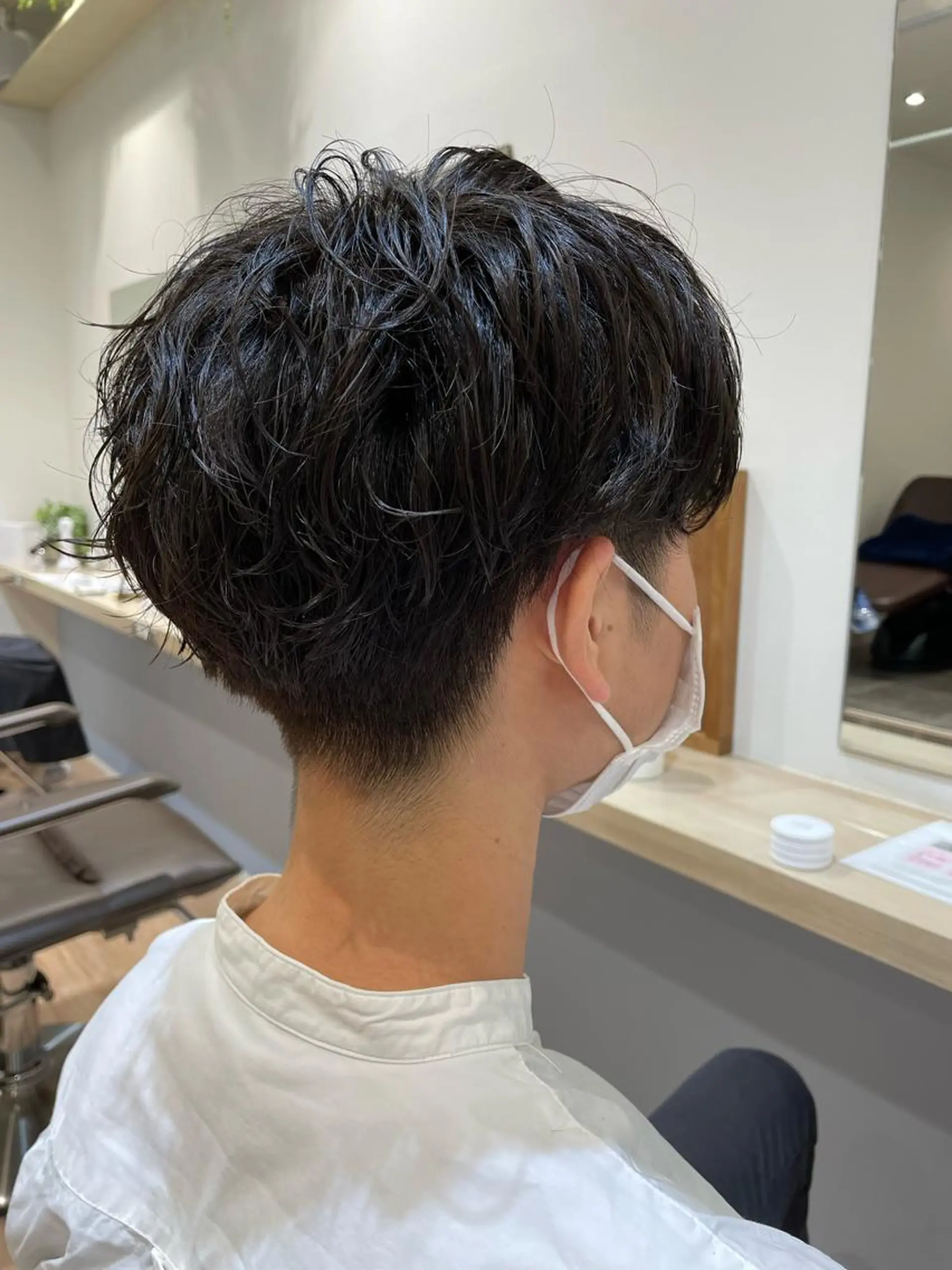 パーマ メンズ メンズパーマ カット パーマ 飯泉/メンズカラー ツイスパ/メッシュのヘアスタイル