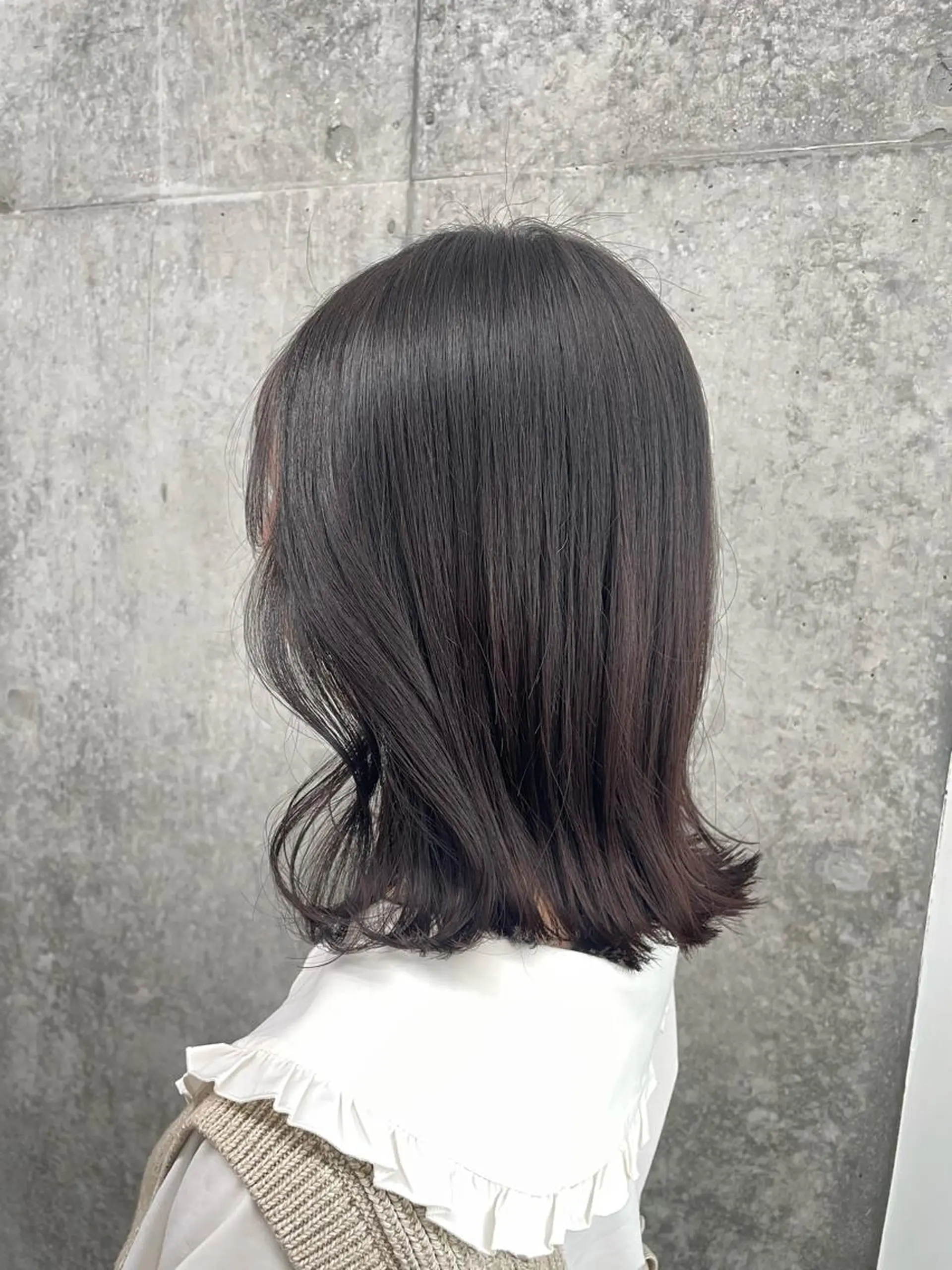 ミディアム カット トリートメント yuika .のヘアスタイル