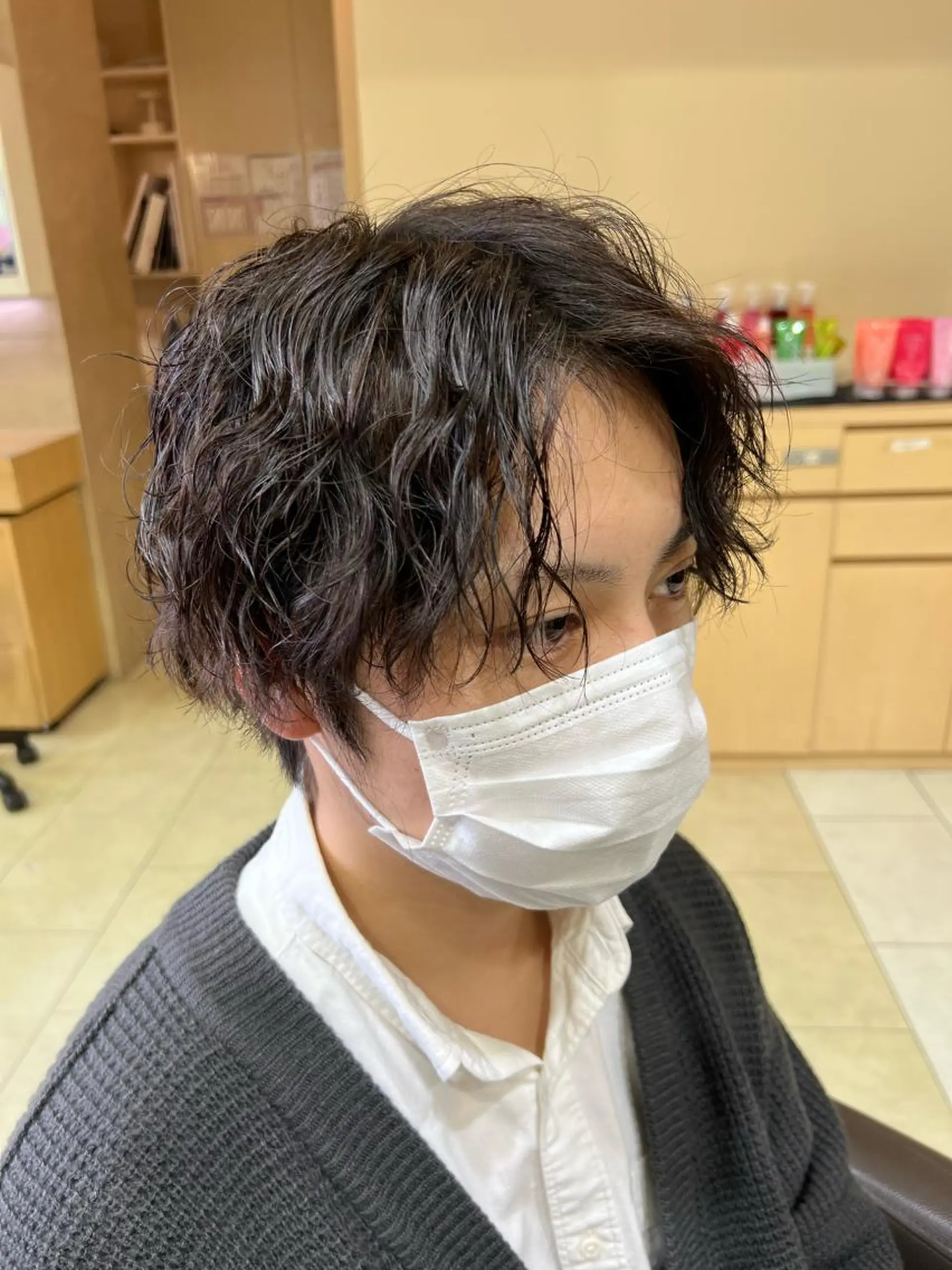 パーマ メンズ メンズパーマ 波巻きパーマ スパイラルパーマ メンズカット松戸/韓 国/メンズパーマ航太のヘアスタイル